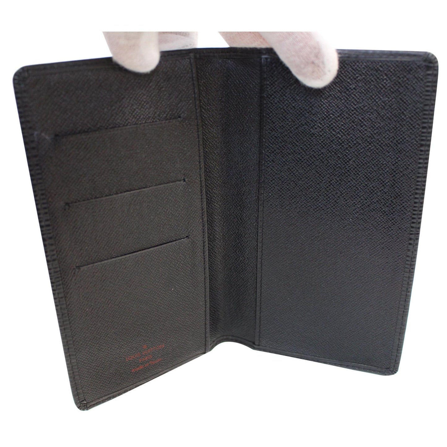 LOUIS VUITTON Brazza Long Epi Wallet Black