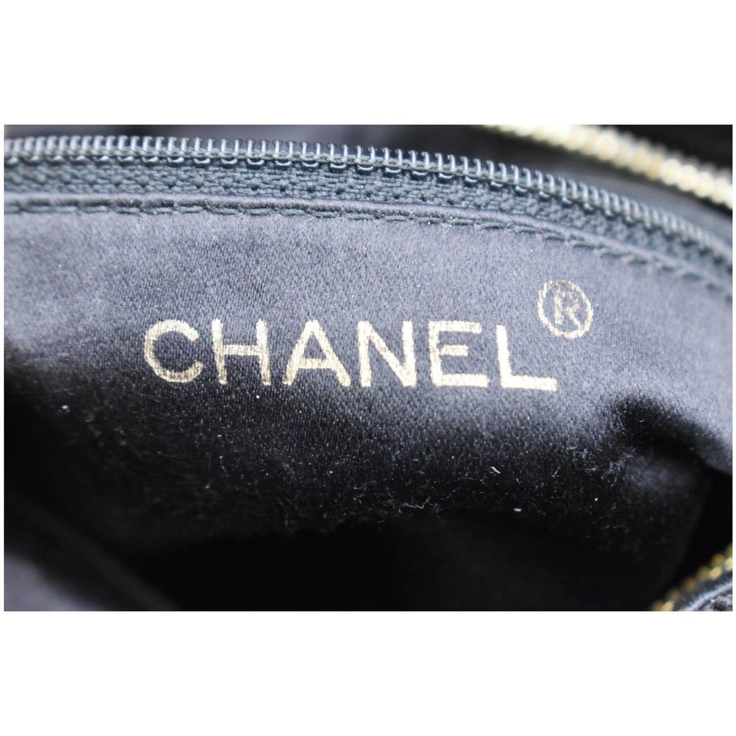 CHANEL Vintage Quilted Satin Tassel Shoulder Bag Black