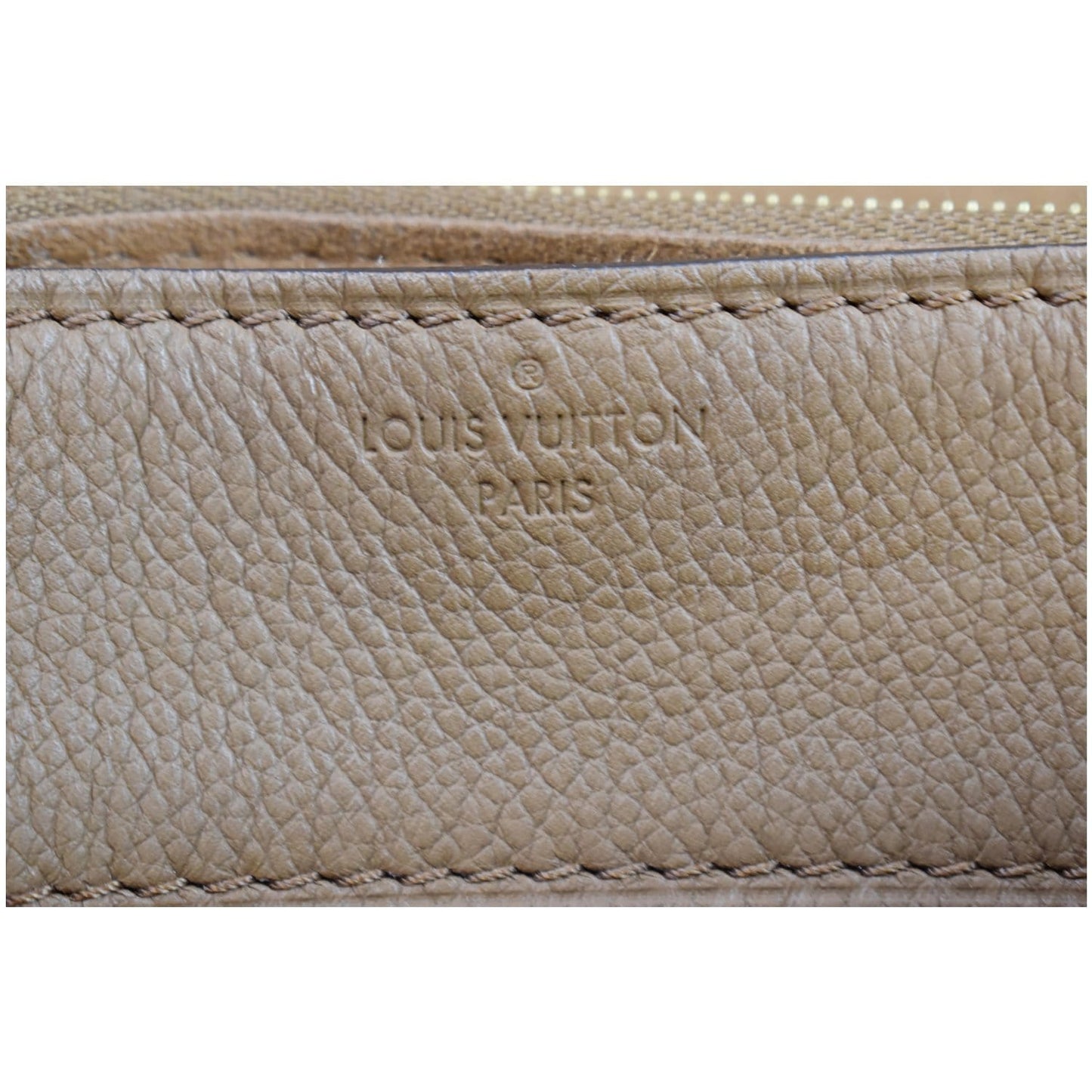 LOUIS VUITTON Pallas Chain Monogram Canvas Crossbody Bag Brown