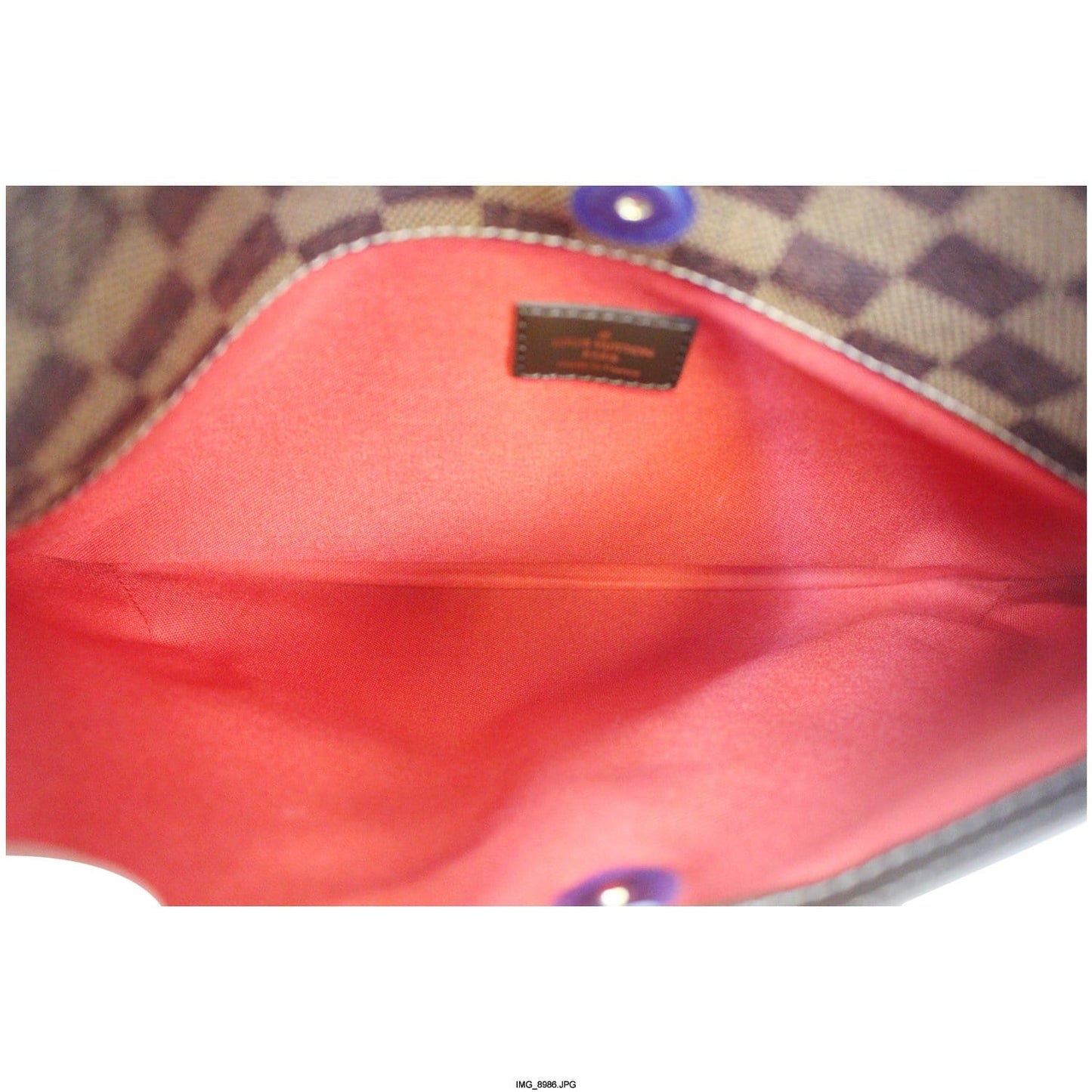 LOUIS VUITTON Bloomsbury PM Damier Ebene Crossbody Bag Brown