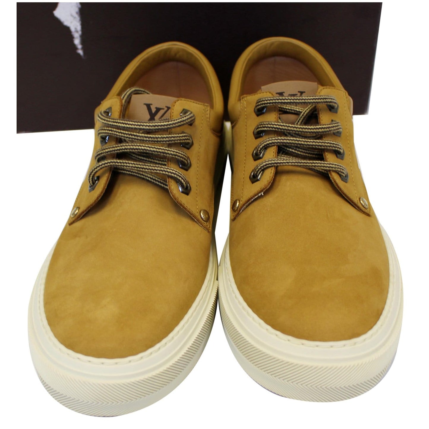 LOUIS VUITTON Marine Leather Boot Camel US 13