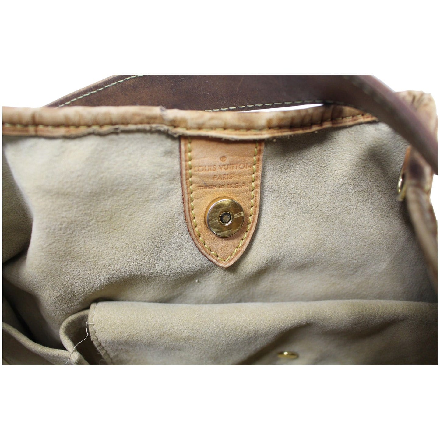 LOUIS VUITTON Galliera PM Damier Azur Shoulder Bag White