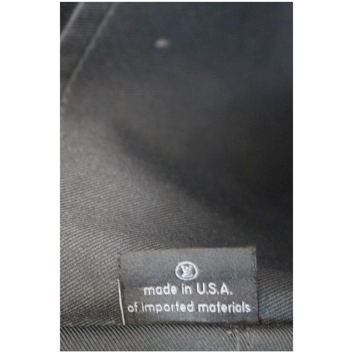 LOUIS VUITTON Josh Damier Graphite Backpack Bag Black