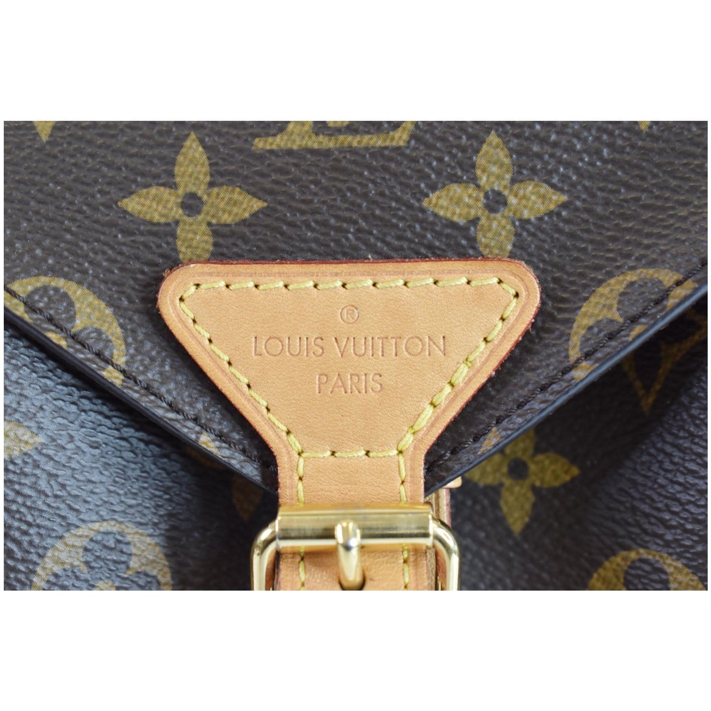 LOUIS VUITTON Montsouris NM Monogram Canvas Backpack Bag Brown