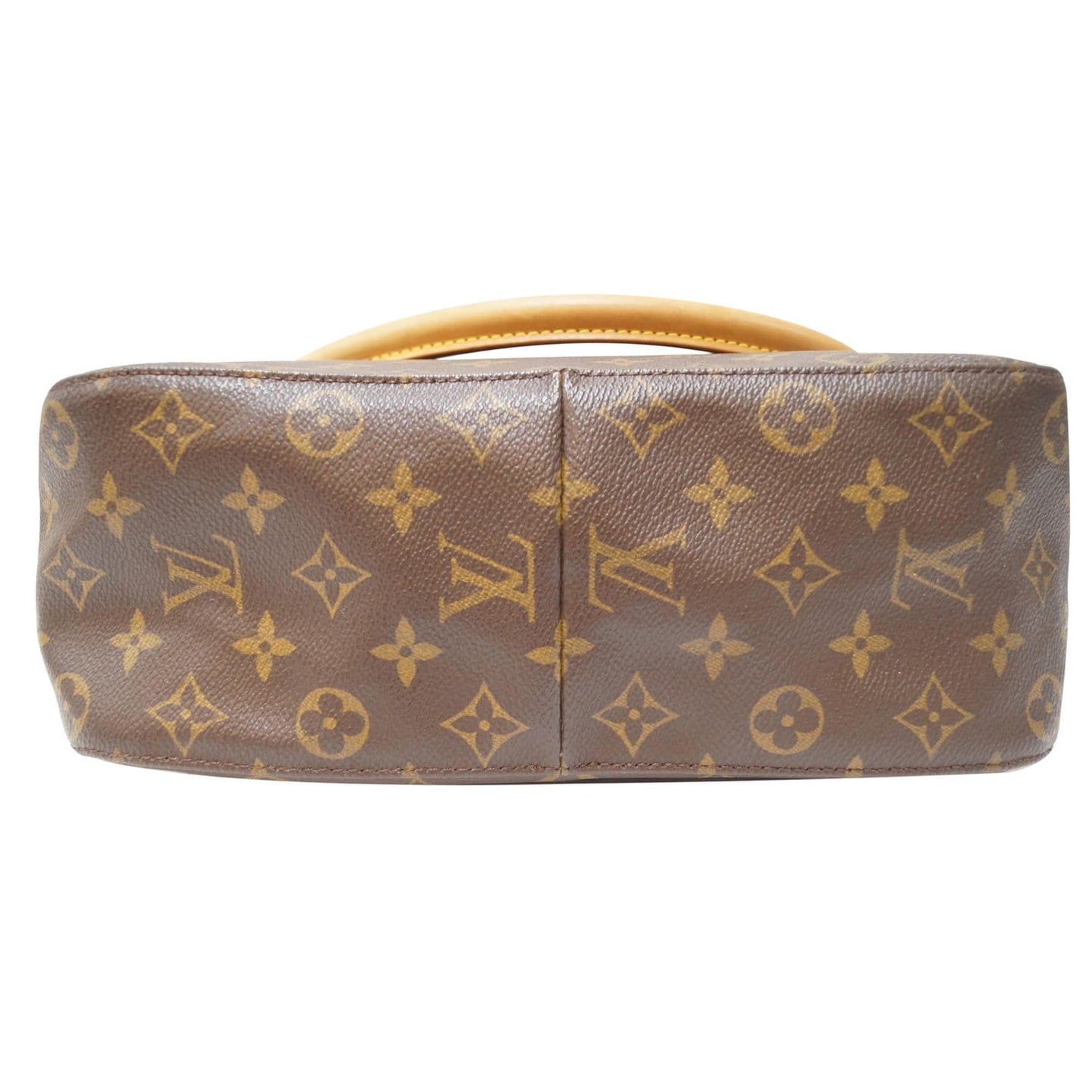 LOUIS VUITTON Looping GM Monogram Canvas Shoulder Bag Brown