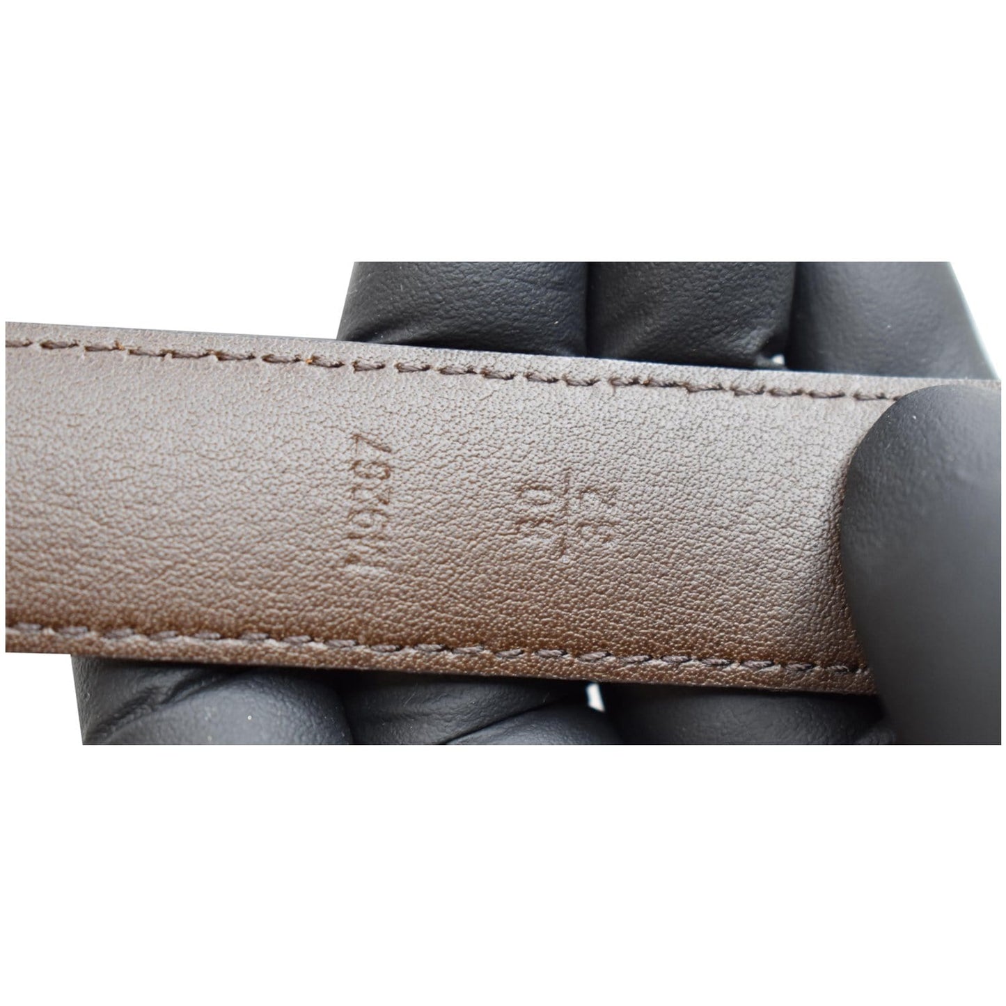 LOUIS VUITTON LV Initiales Dameir Ebene Belt Brown