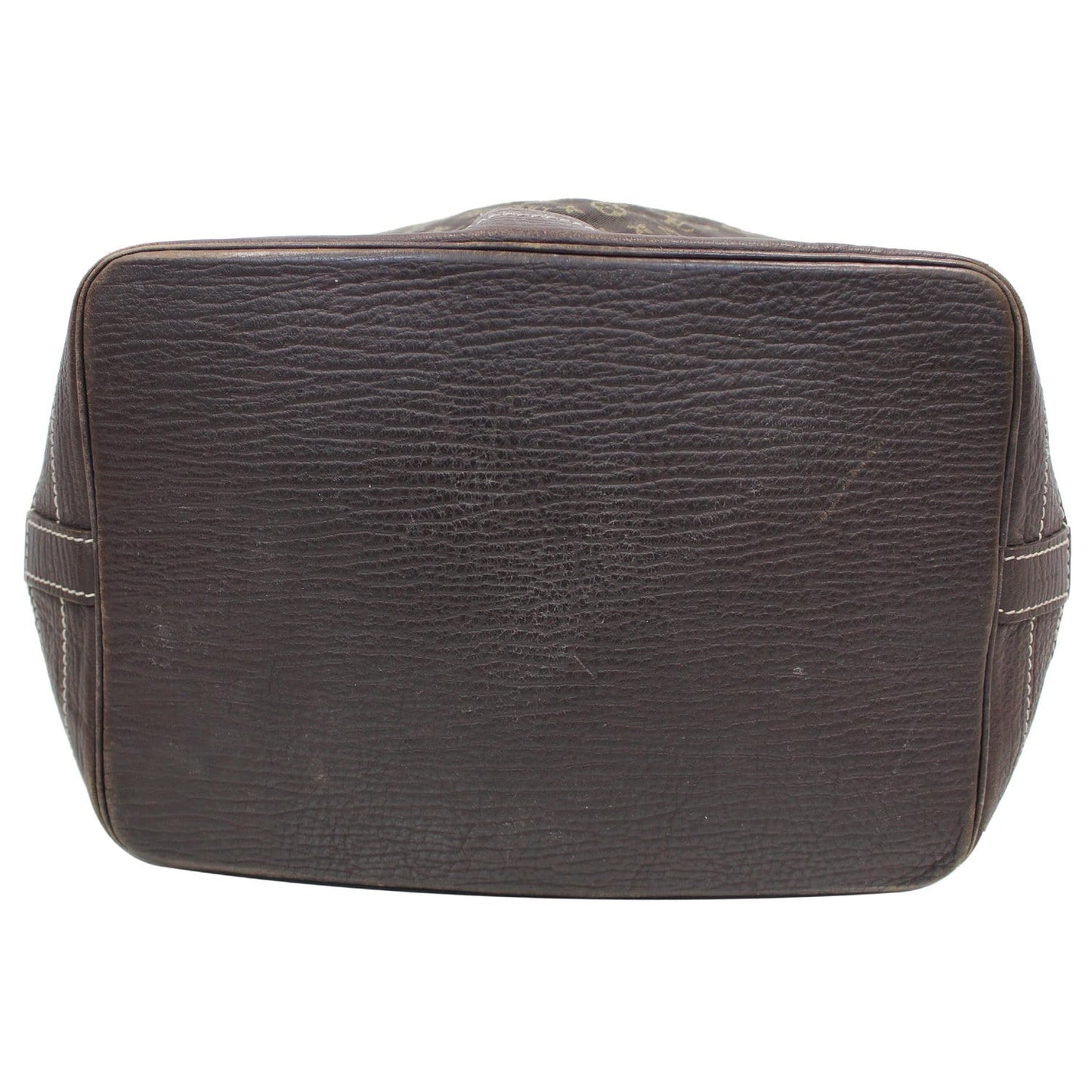 LOUIS VUITTON Large Noe Monogram Mini Lin Shoulder Bag Black