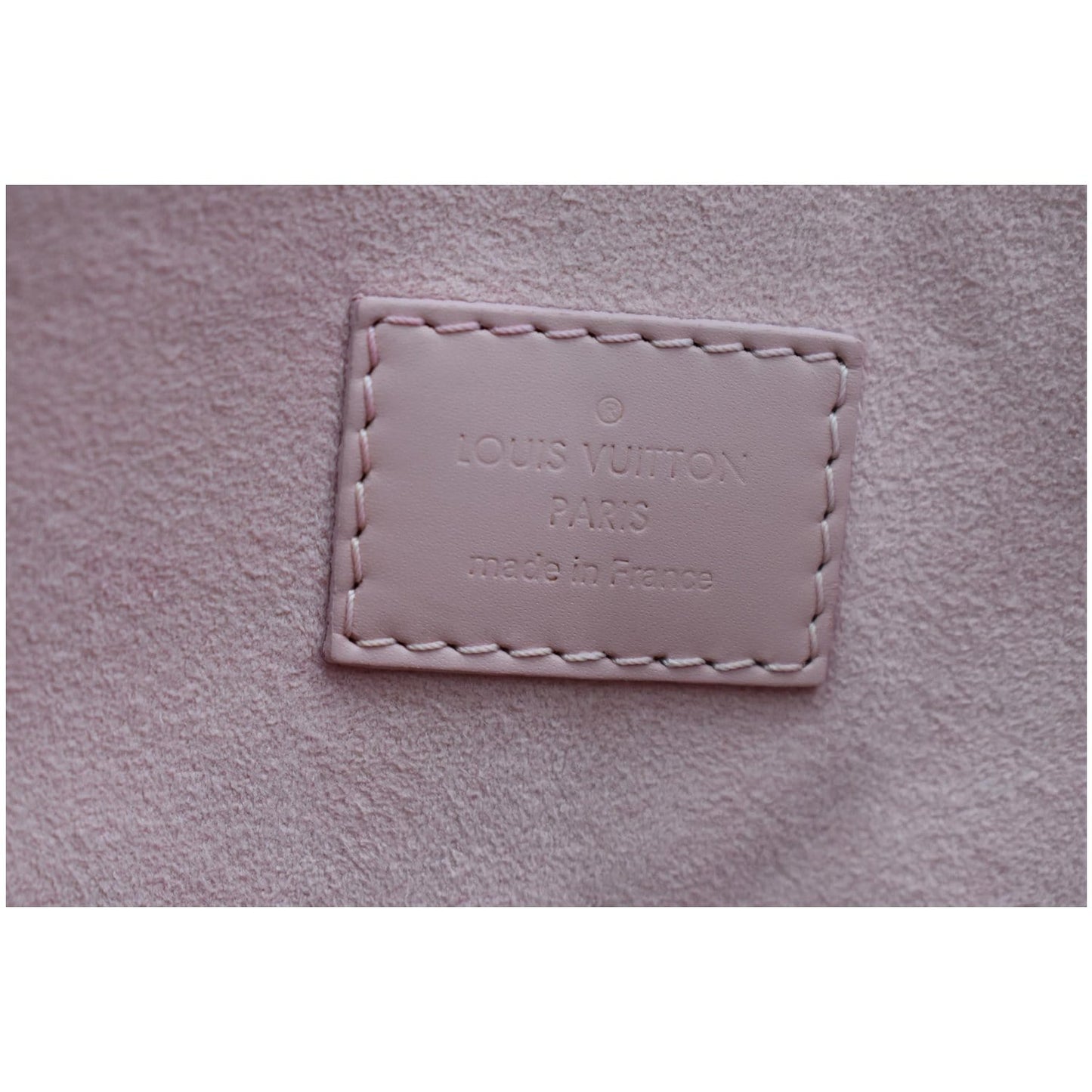 LOUIS VUITTON Caissa Damier Ebene Hobo Bag Rose Ballerine