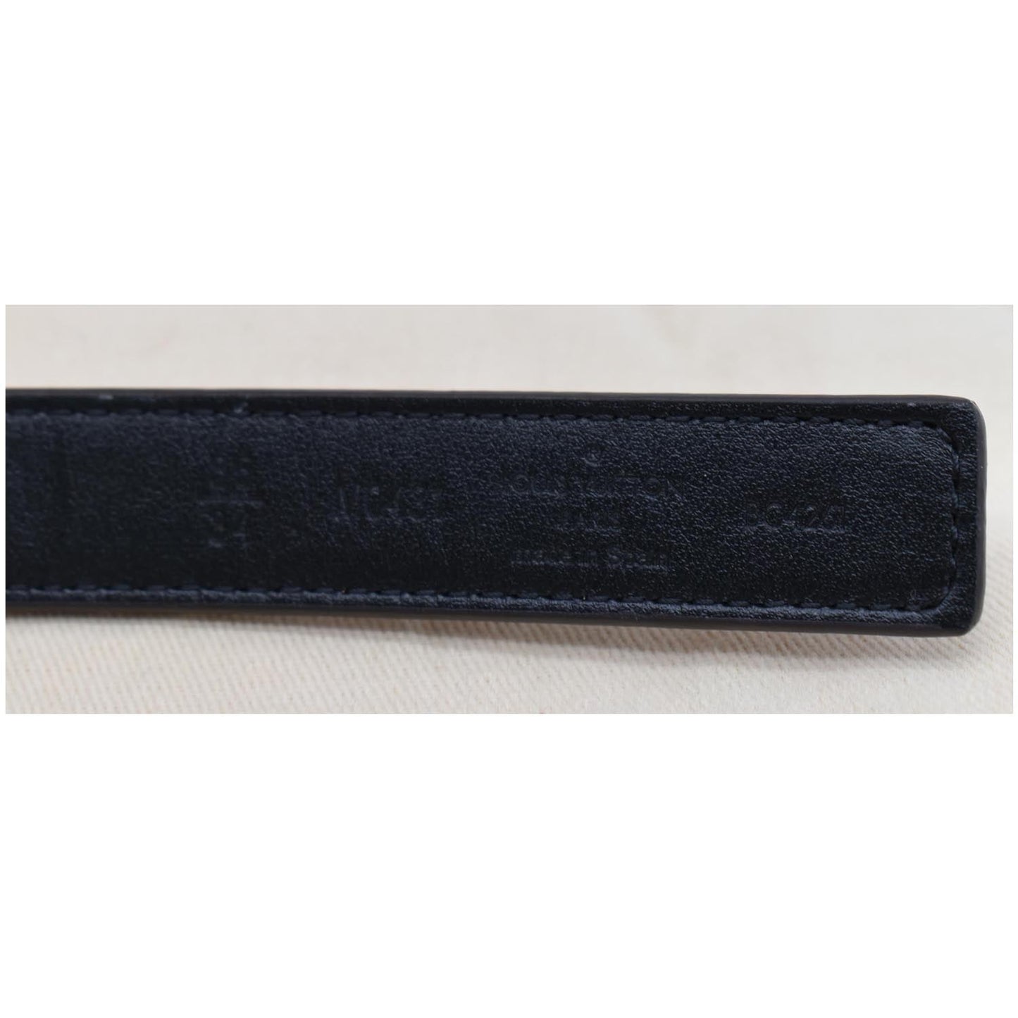 LOUIS VUITTON LV Initiales Monogram Canvas Belt Brown