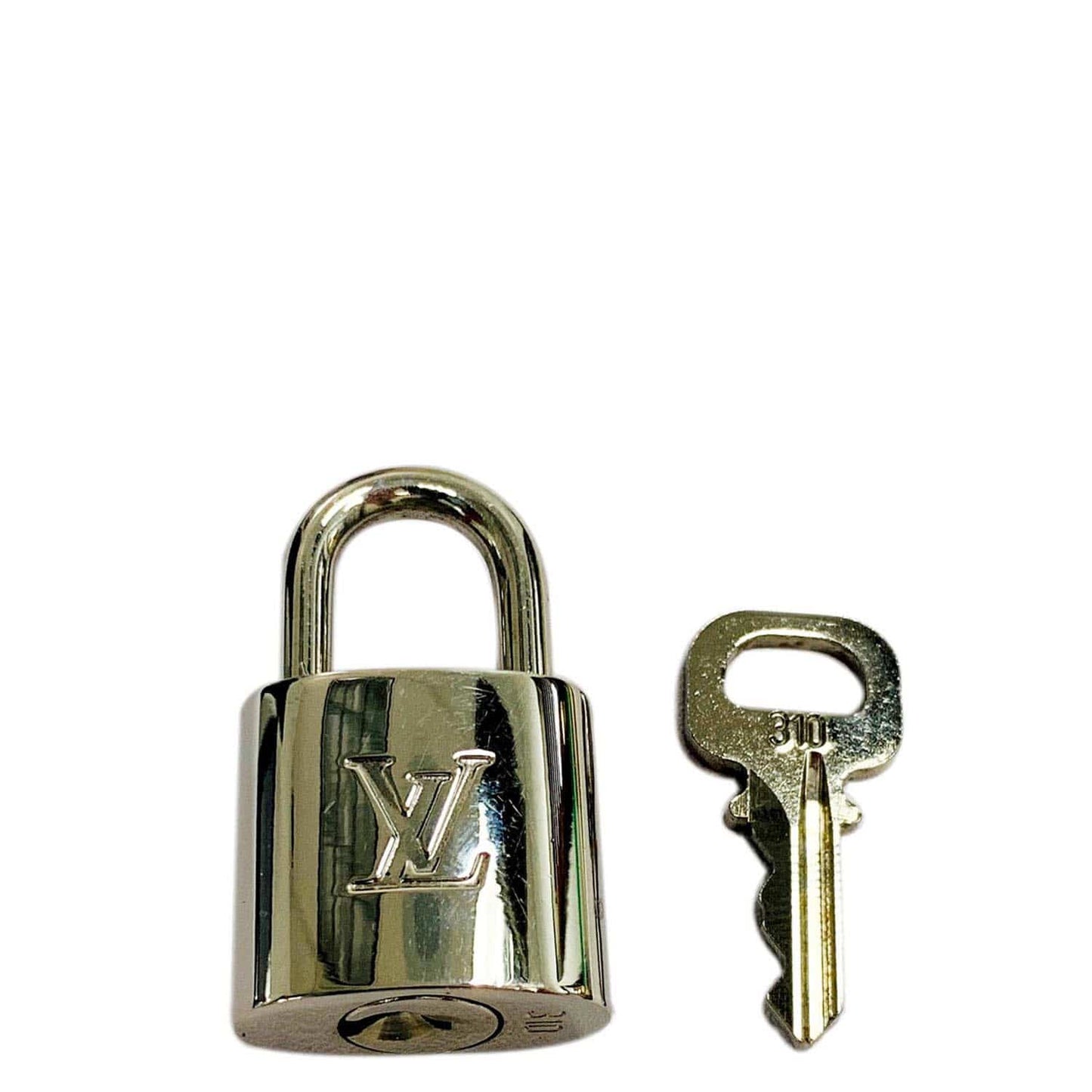 LOUIS VUITTON Lock and Key Set Silver Number 310