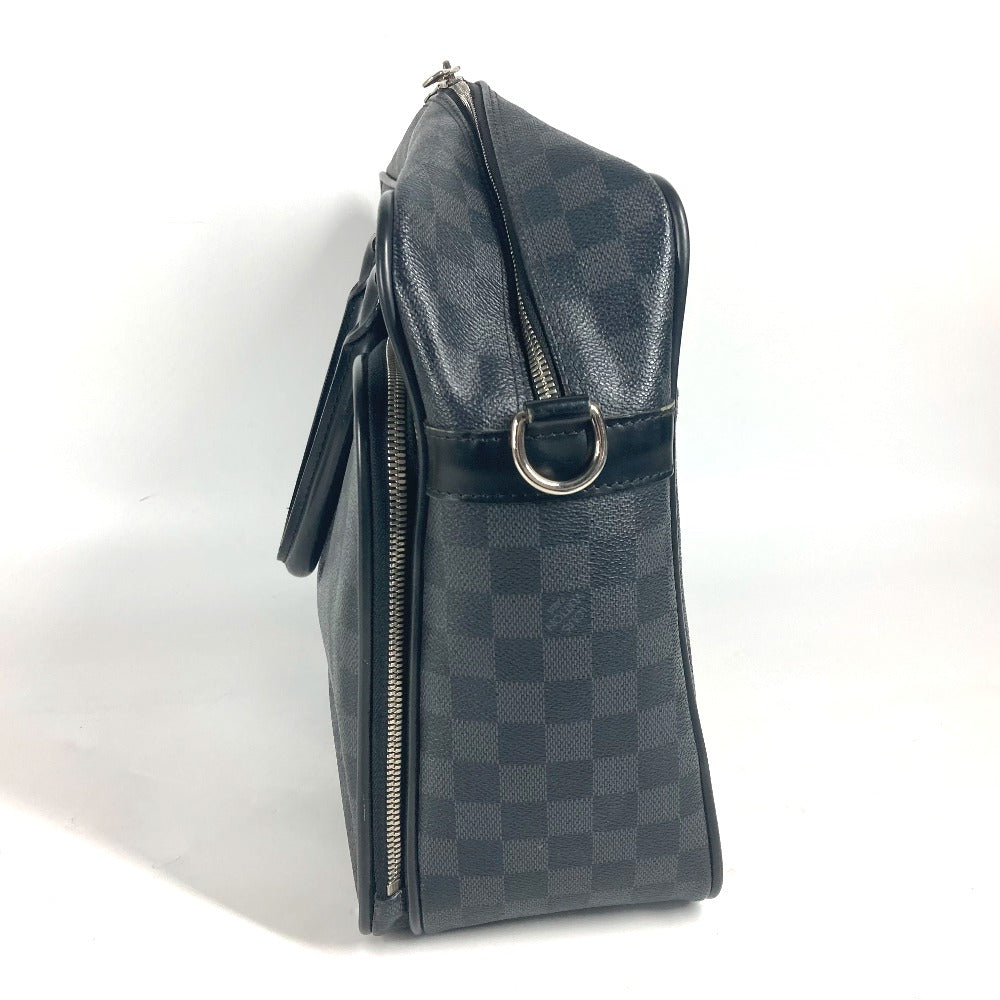 LOUIS VUITTON Business bag N23253 Damier Grafitto Canvas black Damier Grafitte Ikar mens