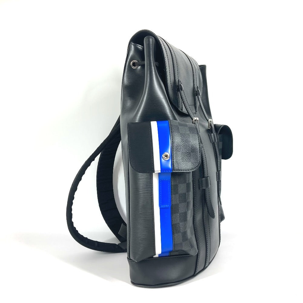 LOUIS VUITTON Backpack M53424 Epi Leather, Monogram Eclipse Canvas black Epi Monogram Eclipse Christopher PM