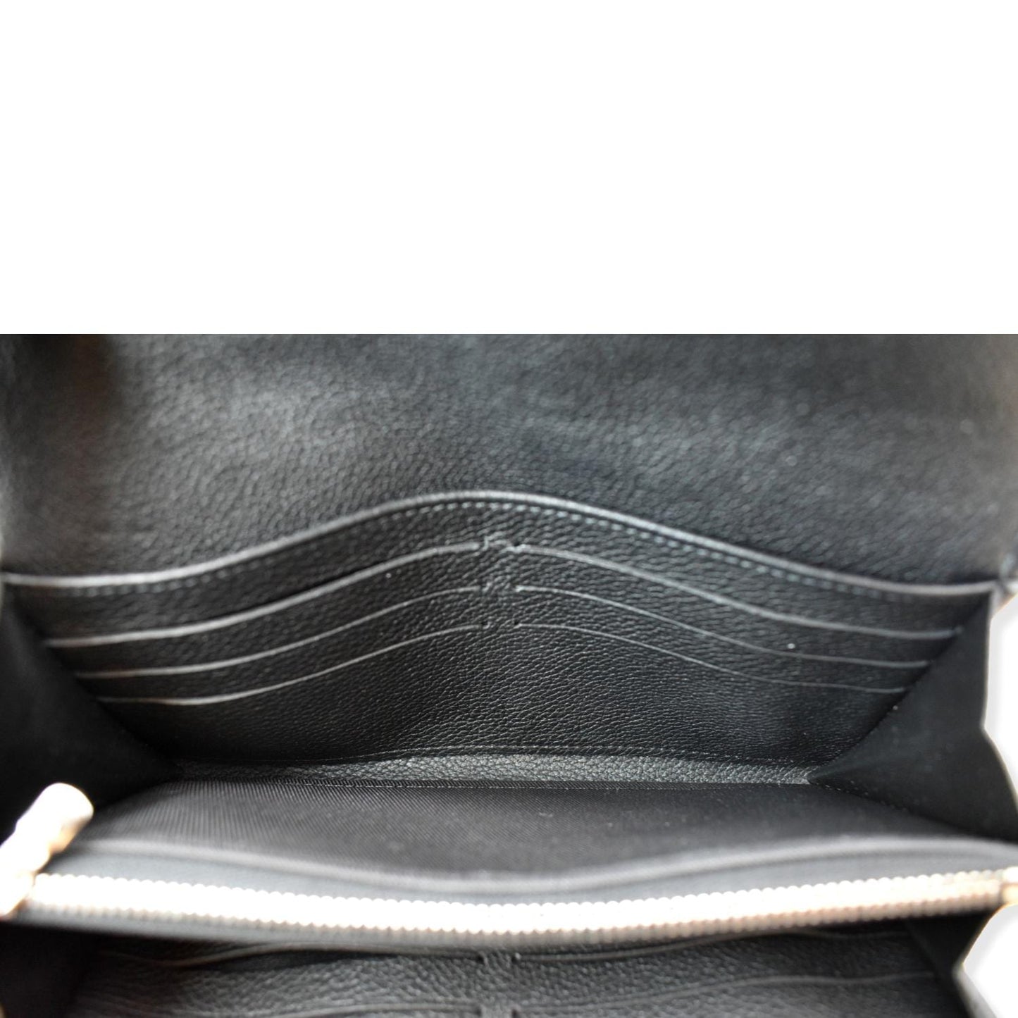 LOUIS VUITTON Mylockme Compact Leather Wallet Black