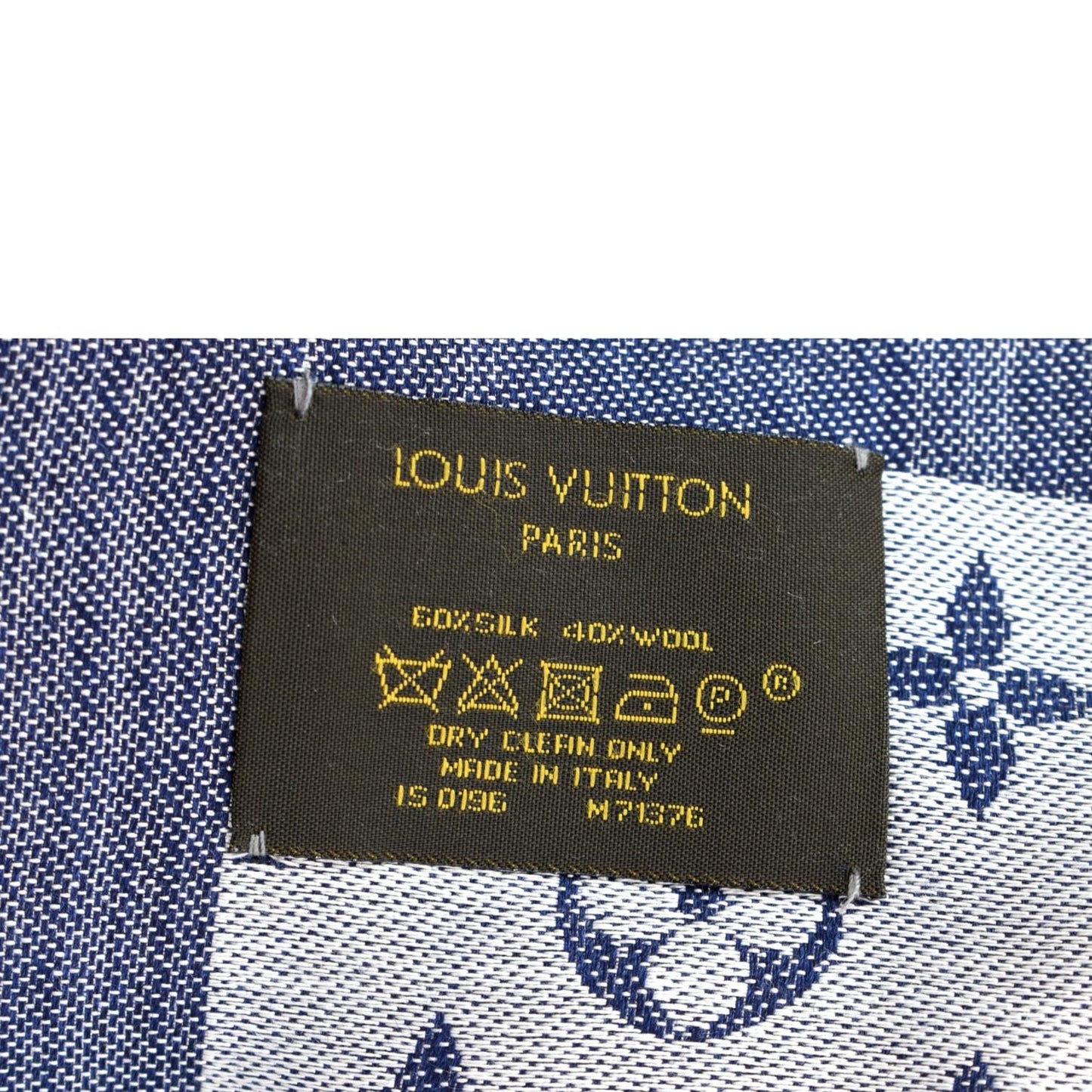 LOUIS VUITTON Monogram Denim Multicolor Shawl