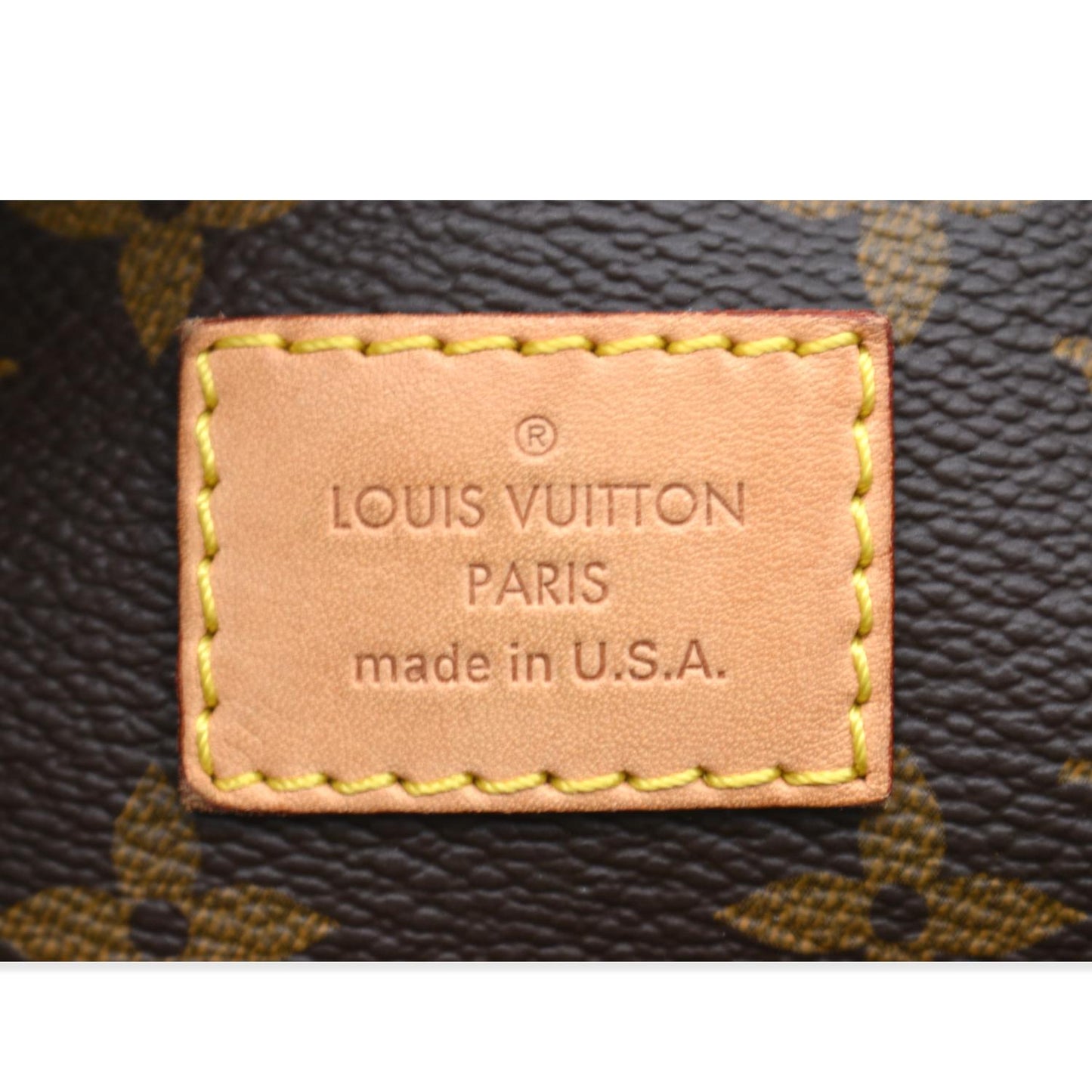 LOUIS VUITTON Sully MM Monogram Canvas Shoulder Bag Brown
