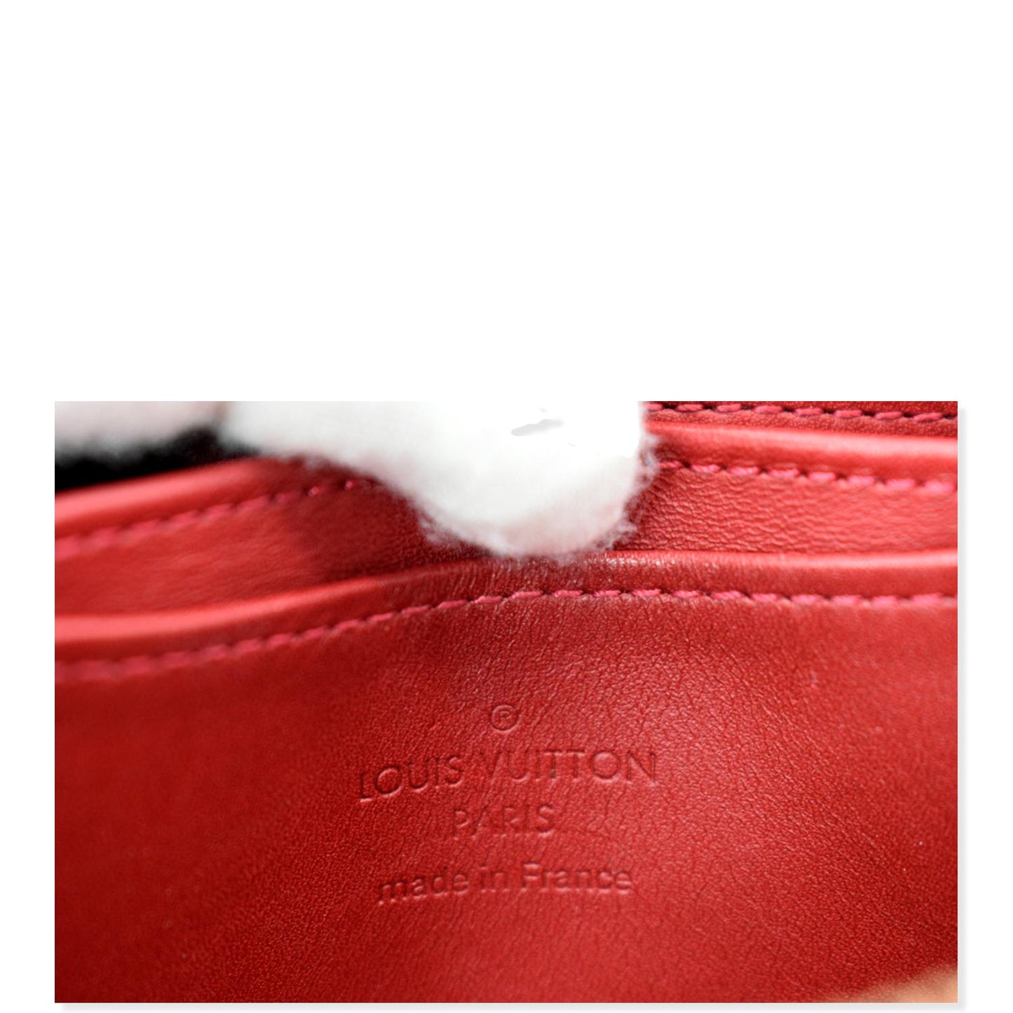 LOUIS VUITTON Vernis Leather Zippy Coin Purse Cerise Cherry