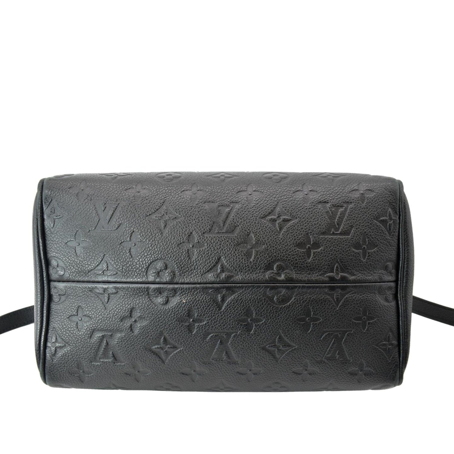 LOUIS VUITTON Speedy Bandouliere 25 Empreinte Leather Shoulder Bag Black