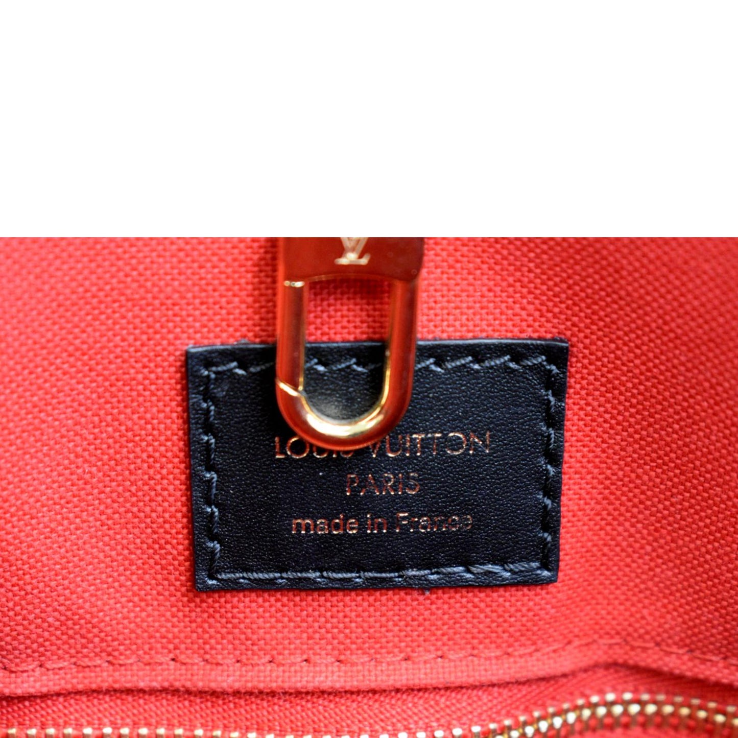 LOUIS VUITTON Onthego MM Giant Monogram Canvas Tote Shoulder Bag Brown