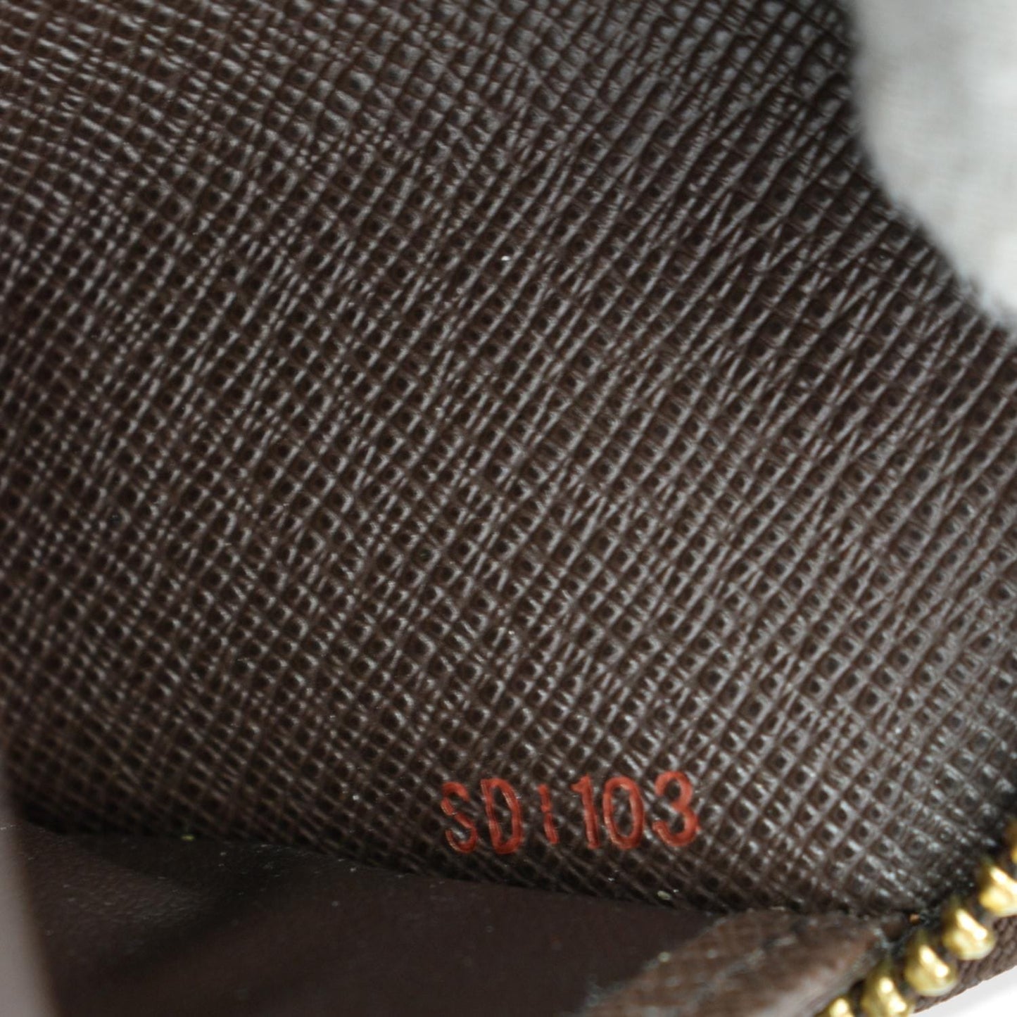 LOUIS VUITTON Damier Ebene Zippy Long Wallet Brown