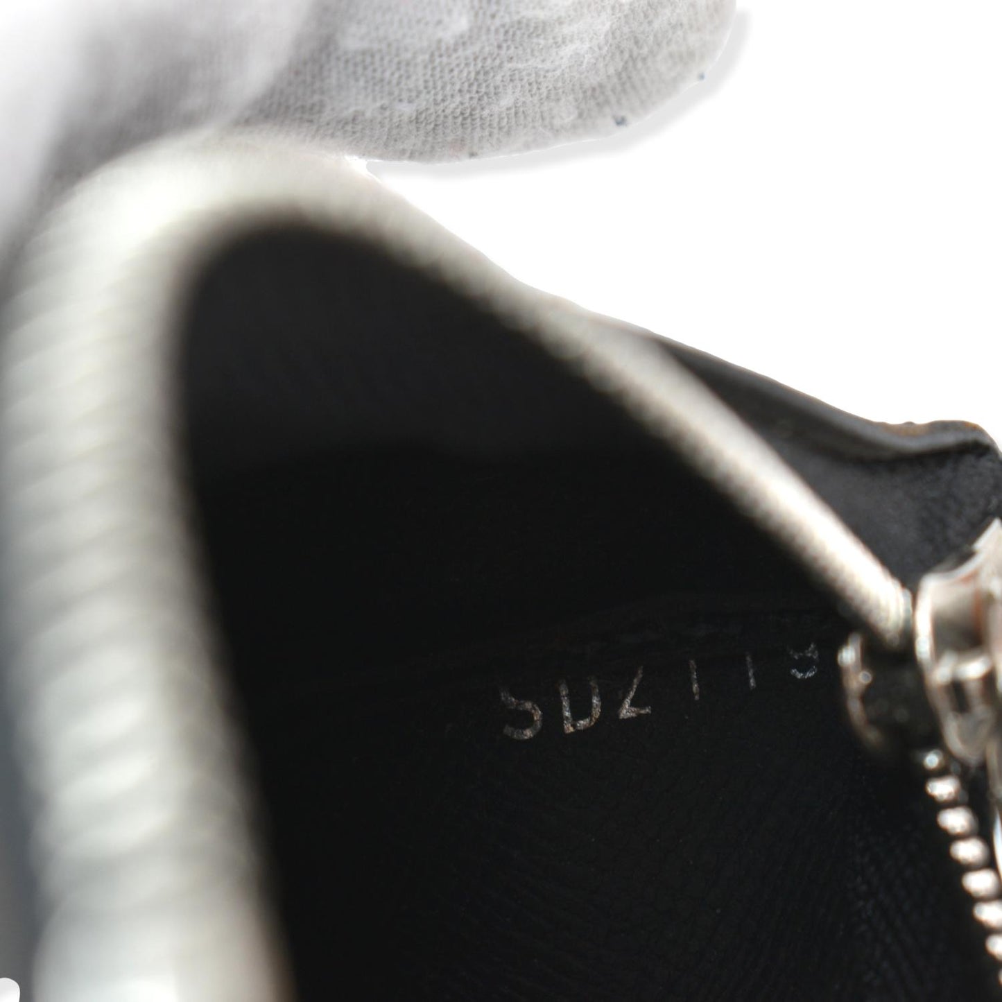 LOUIS VUITTON Pochette Key Cles Damier Graphite Coin Case Black