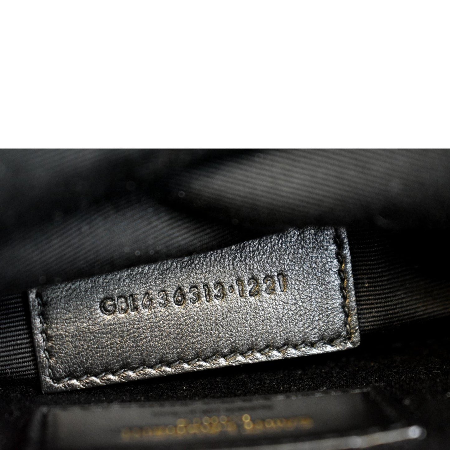 YVES SAINT LAURENT Matelasse Large Bill Monogram Pouch Black