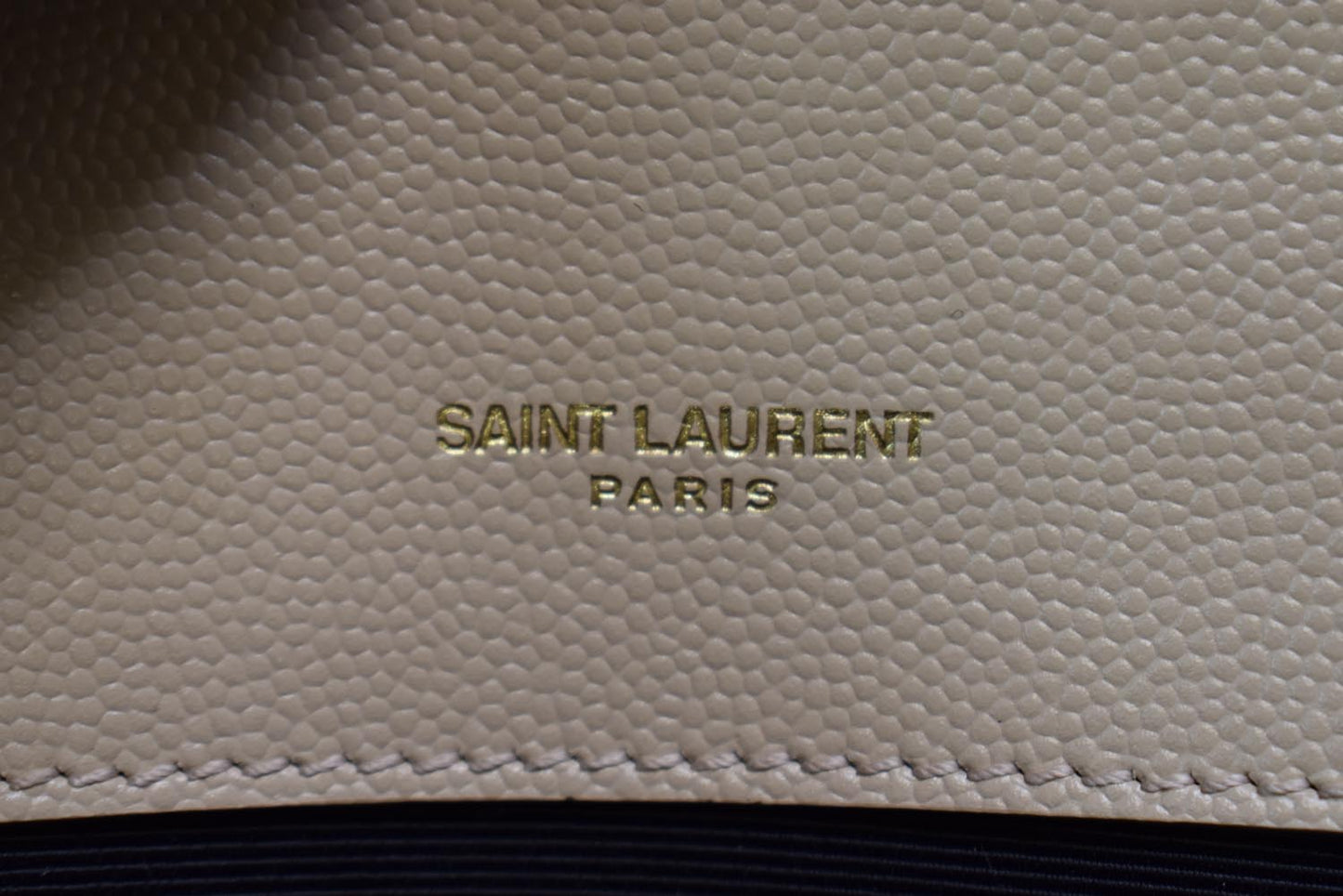 YVES SAINT LAURENT Kate Small Grain De Poudre Crossbody Bag Beige