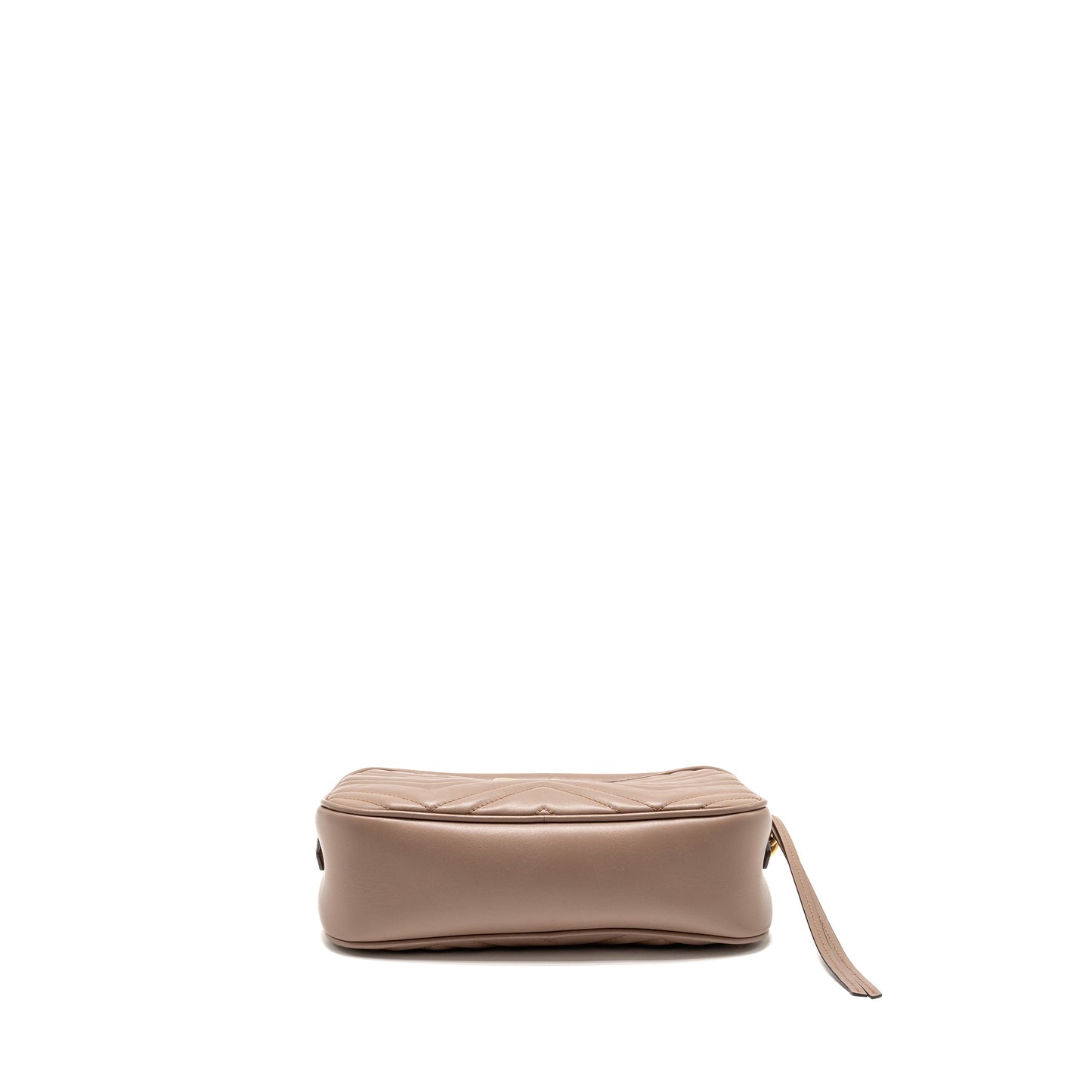 Gucci Small Marmont Camera Purse Matelasse Chevron Leather Pink