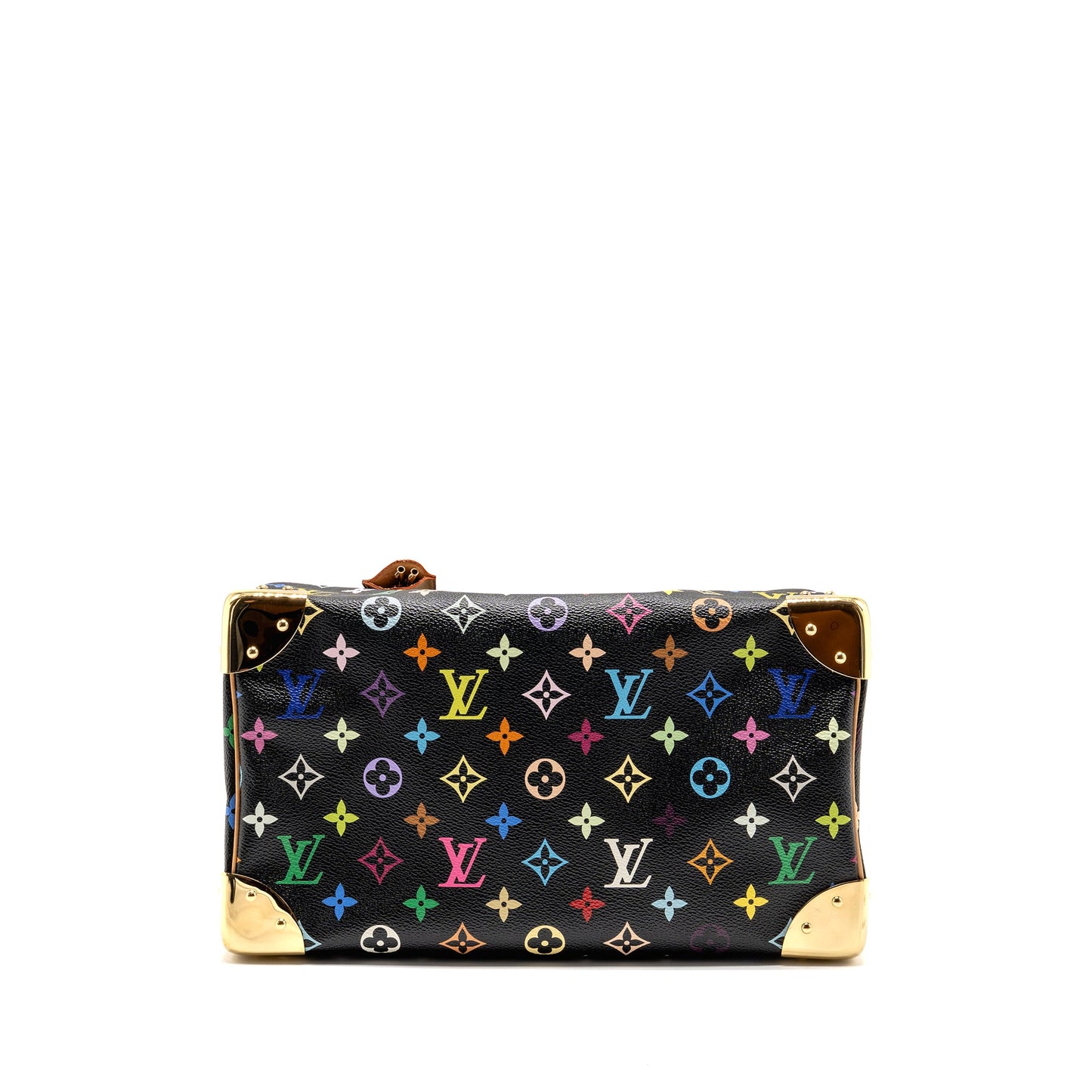 Louis Vuitton x Takashi Murakami Speedy 30 Limited Edition Multicoloured Monogram Canvas Black