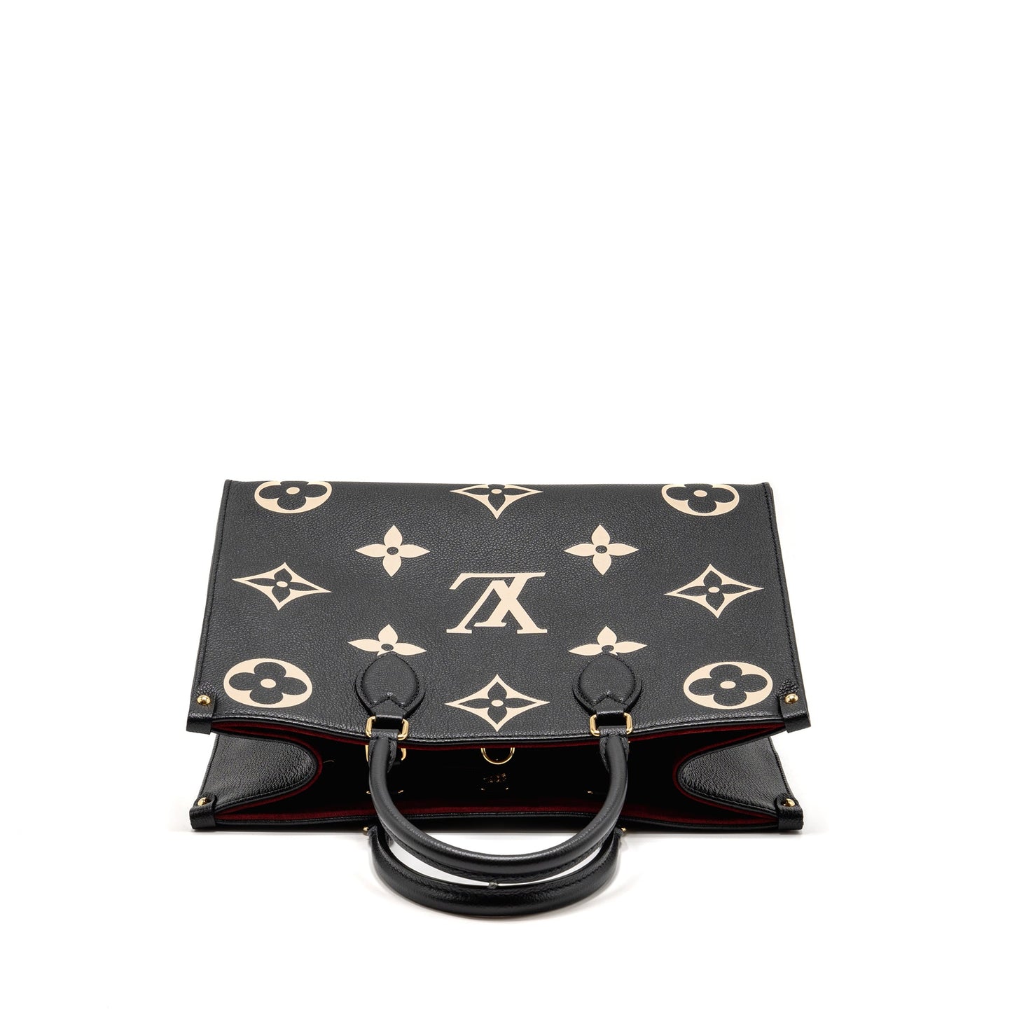 Louis Vuitton Onthego Monogram Empreinte Leather Black/Beige