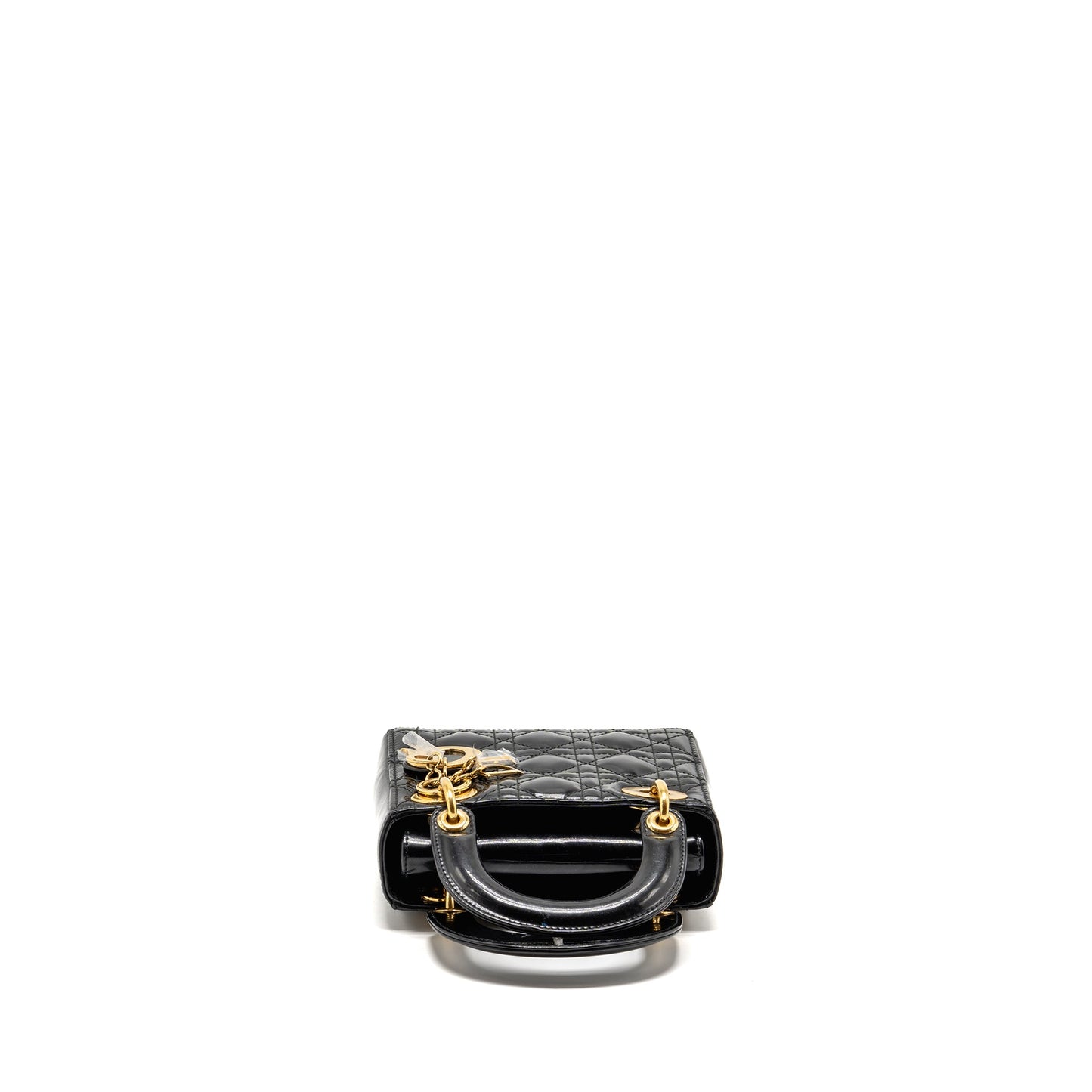 Dior mini lady Dior patent black