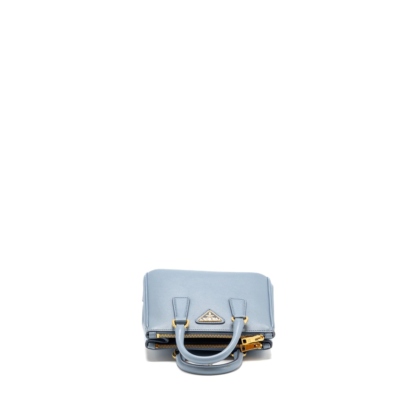 Parada Galleria Saffiano Mini Tote Purse leather light blue