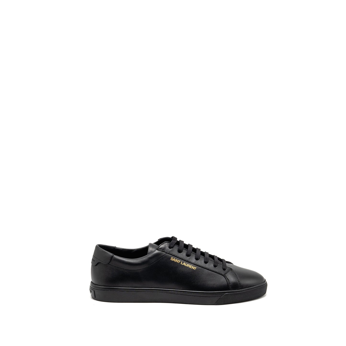 Saint Laurent/ Size 43 Andy Low Top Sneakers Leather Black/Gold