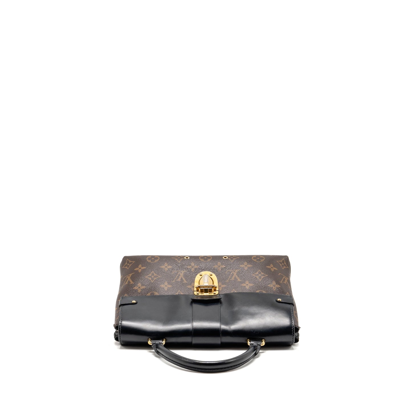 Louis Vuitton one handle monogram canvas/ leather black