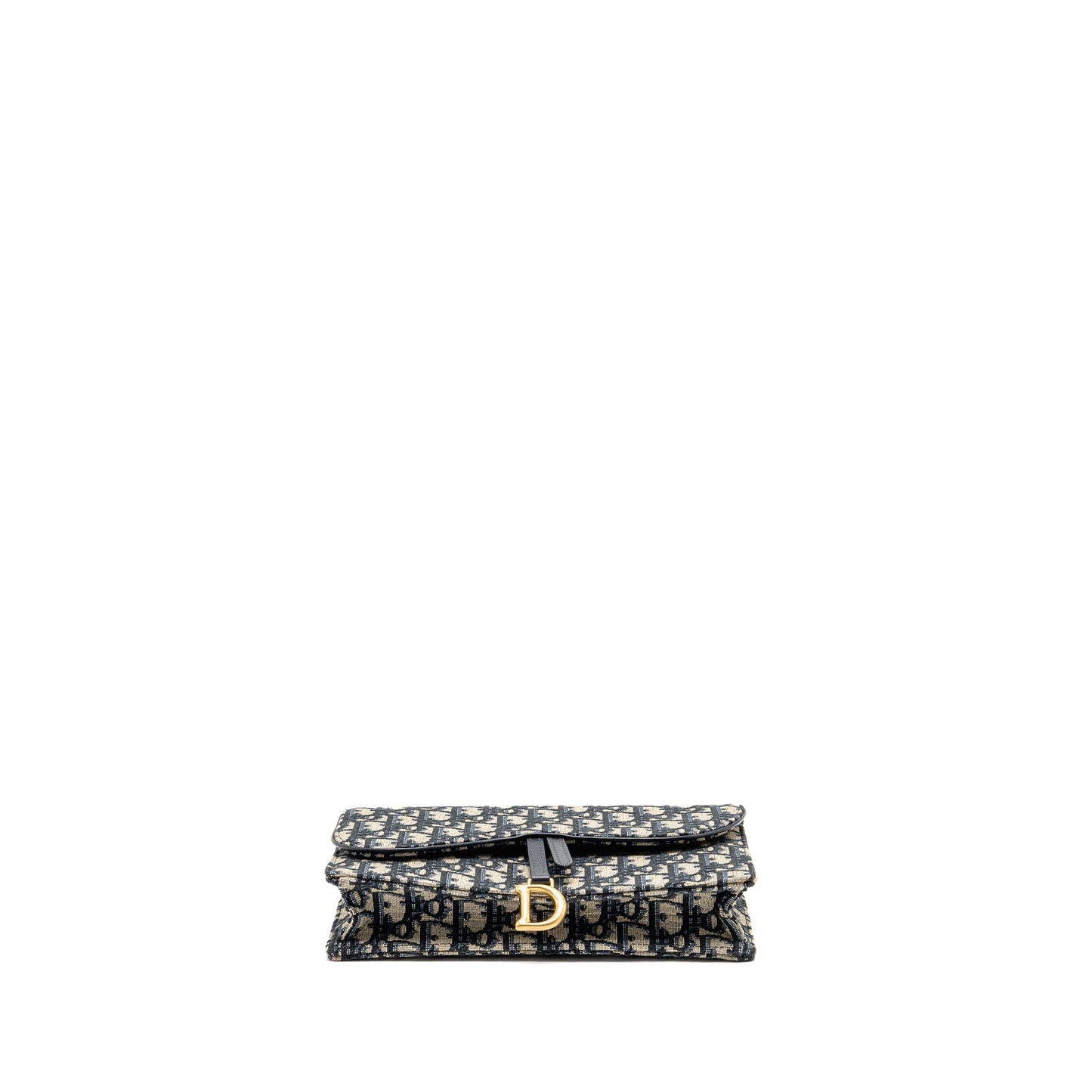 Saddle Pouch Dior Oblique Canvas Blue