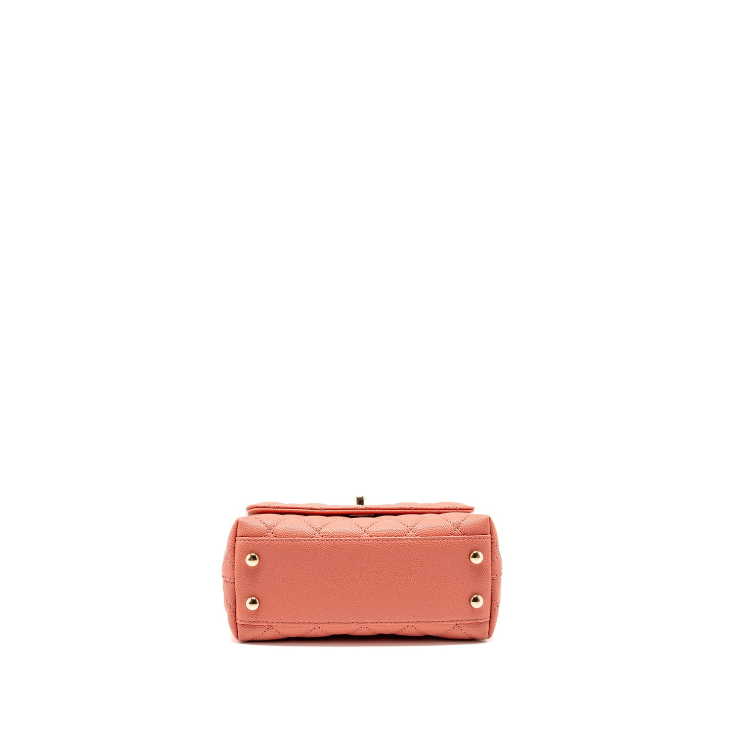 Chanel Mini Coco Handle Caviar Pink LGHW (Microchip)
