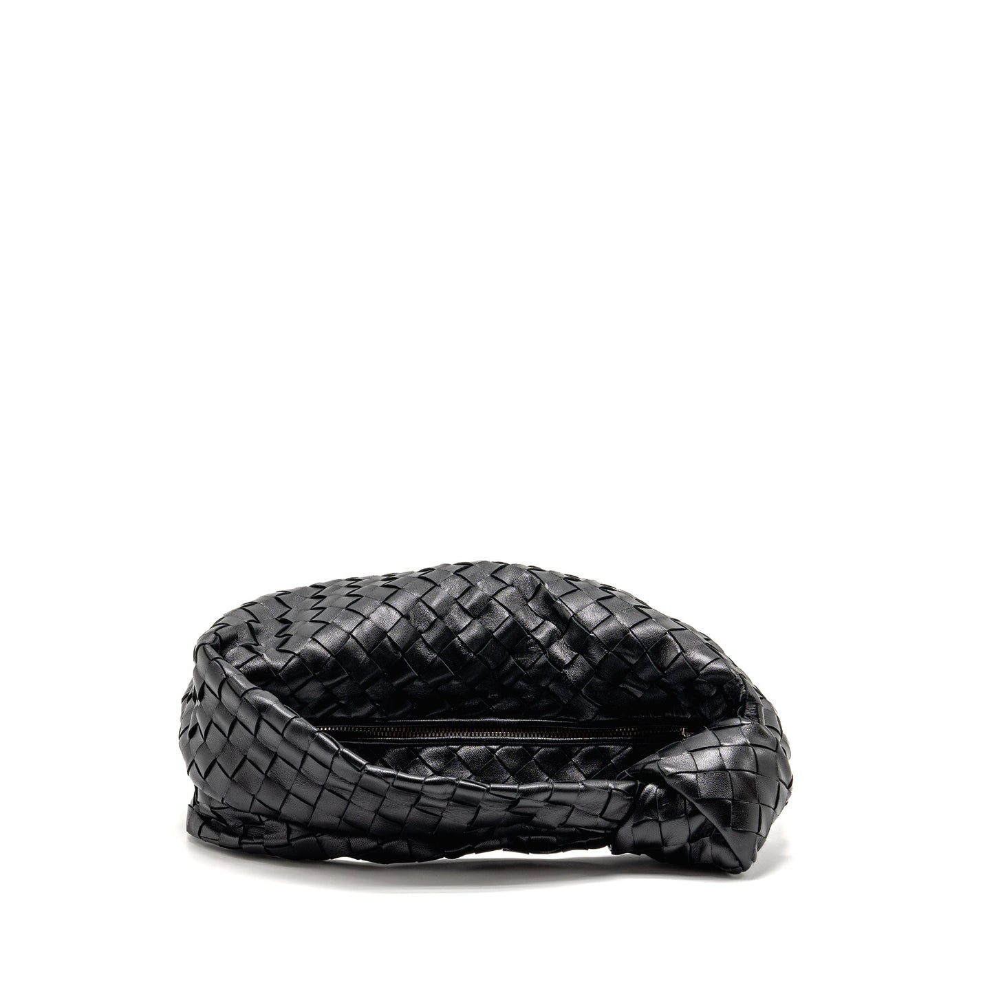 Bottega Veneta Small Jodie Intrecciato Leather Black
