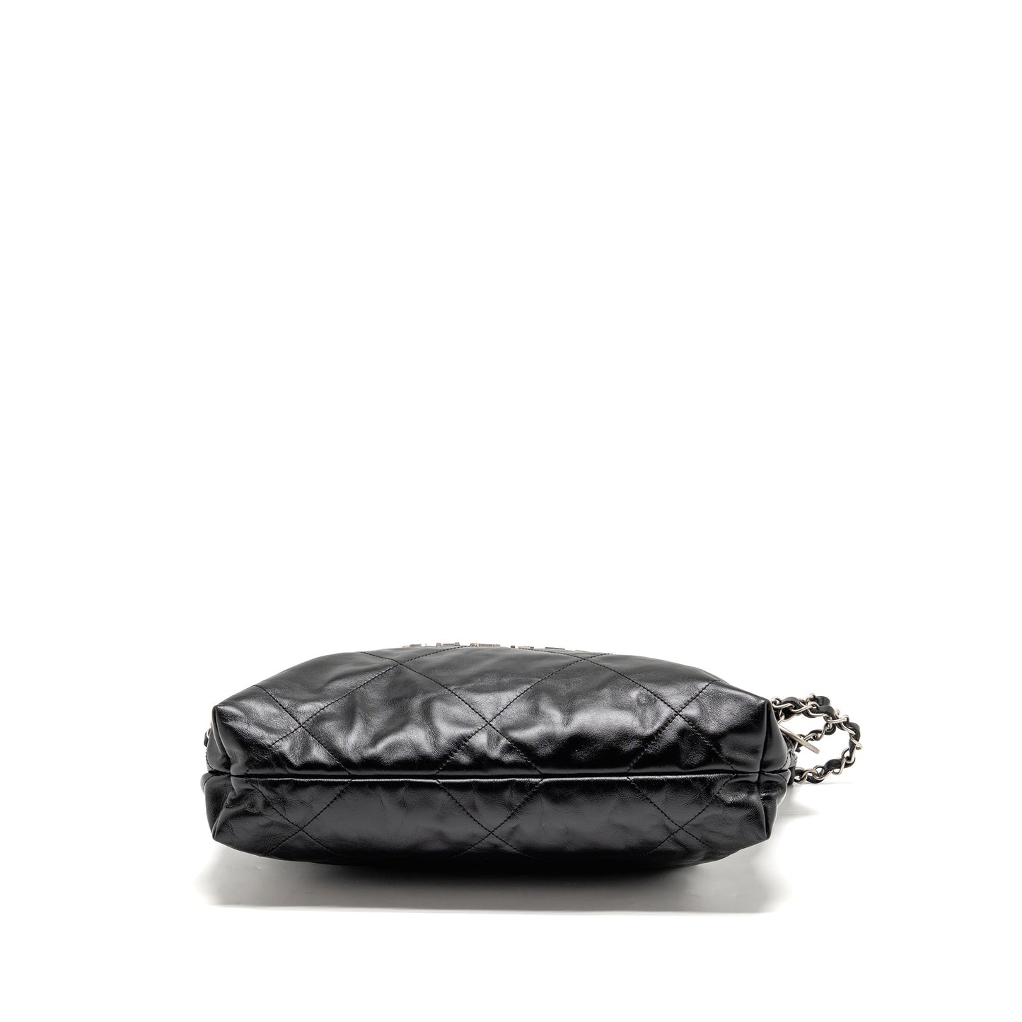 Chanel Small 22 Bag Shiny Calfskin Black SHW (Microchip)