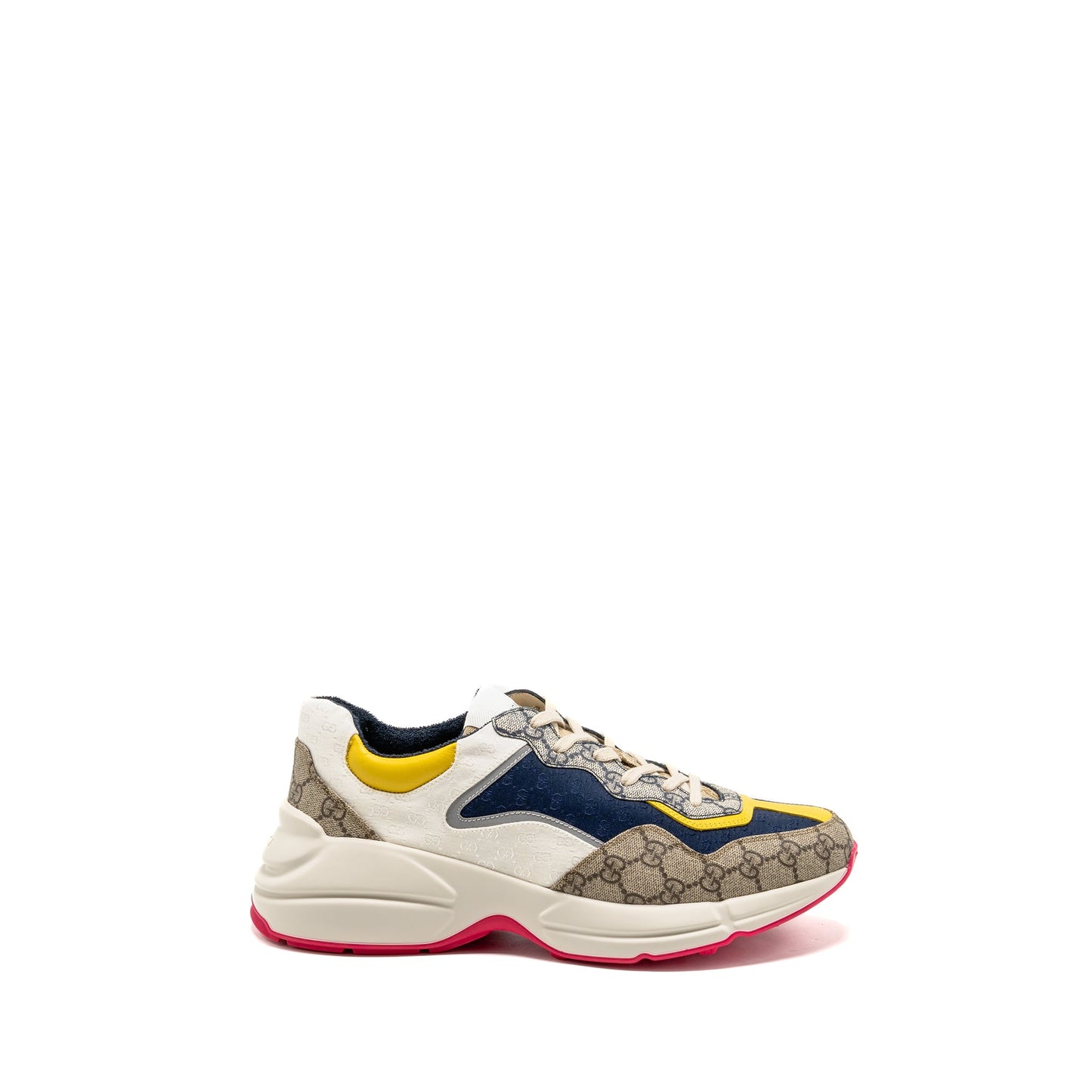 Gucci size 10.5 Rhyton Sneaker Supreme Canvas Multicoloured