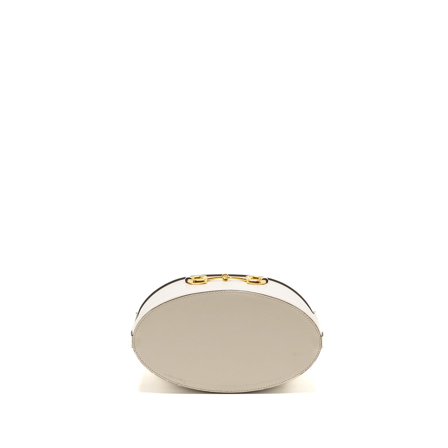 Gucci Horsebit 1955 Bucket Purse Calfskin/Canvas Beige/White