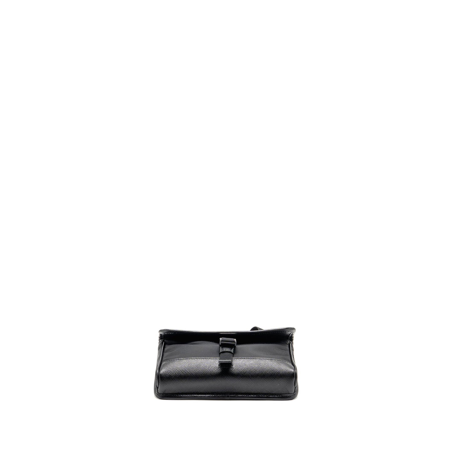 Prada Trimmed Saffiano Phone Case Re-Nylon Black