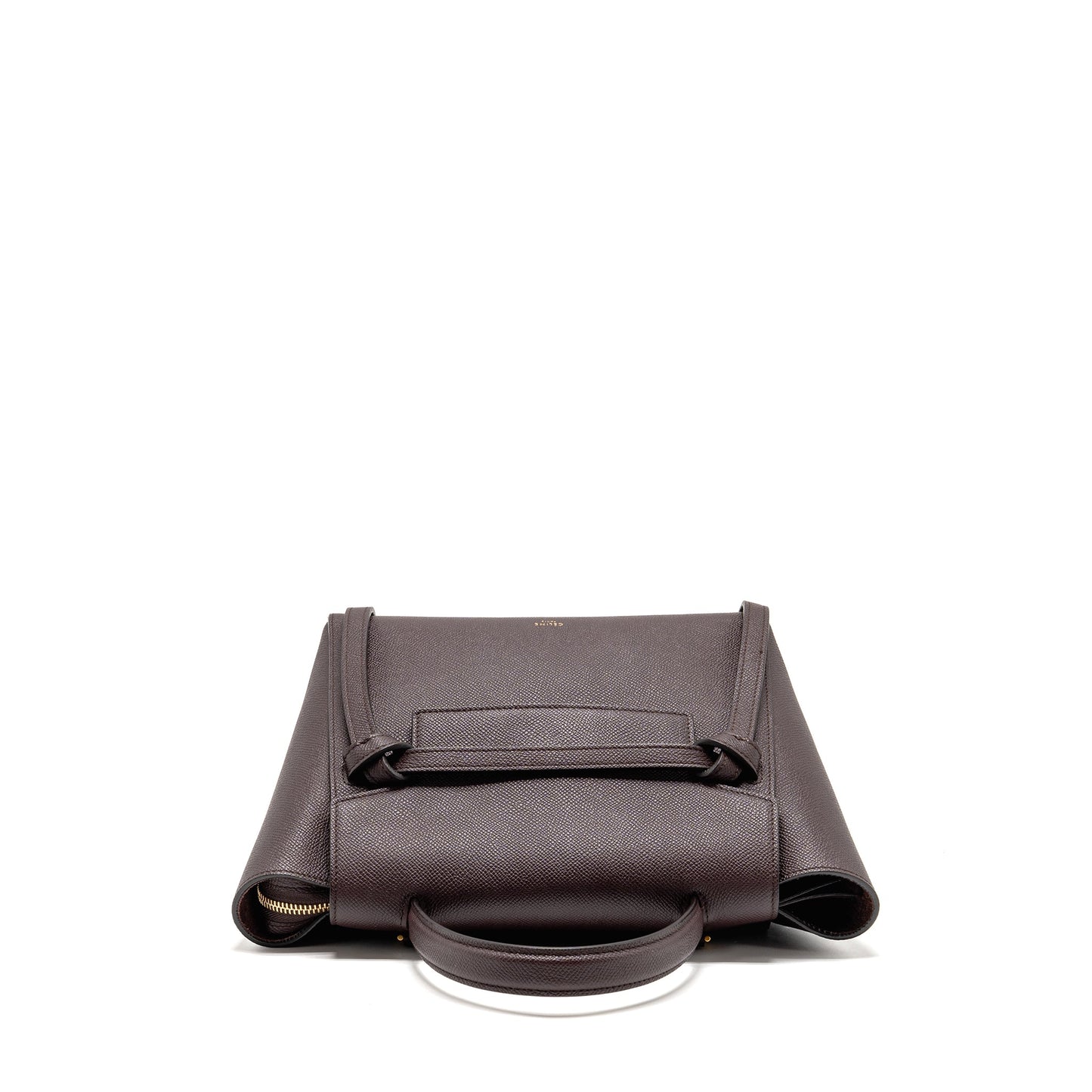 Celine Micro Belt Purse Grained Calfskin Burgundy
