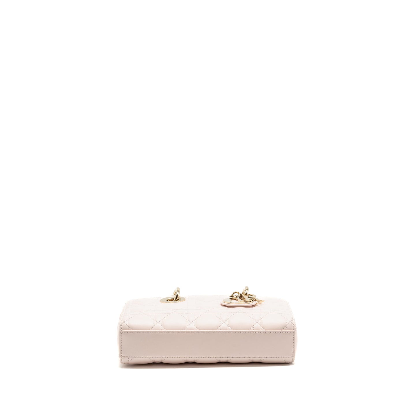 Dior Small Lady D-Joy Purse Cannage Lambskin Powder Pink