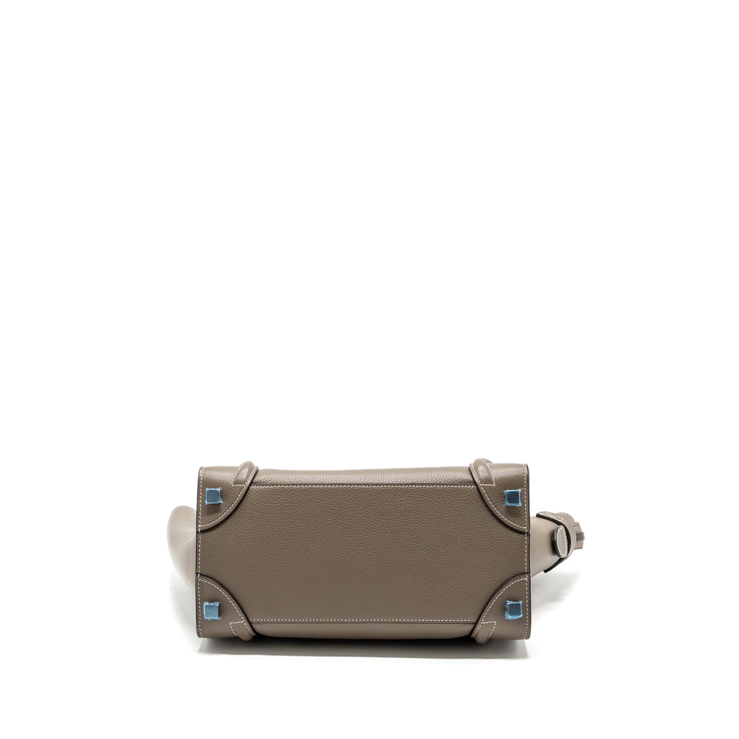 Celine Micro Luggage Purse Calfskin Grey