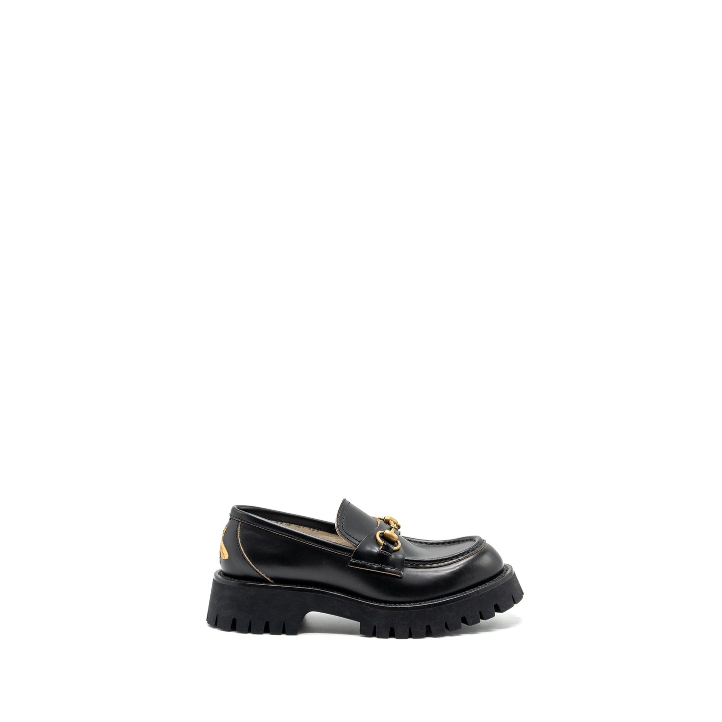 Gucci size 37 LEATHER HORSEBIT LOAFER Black