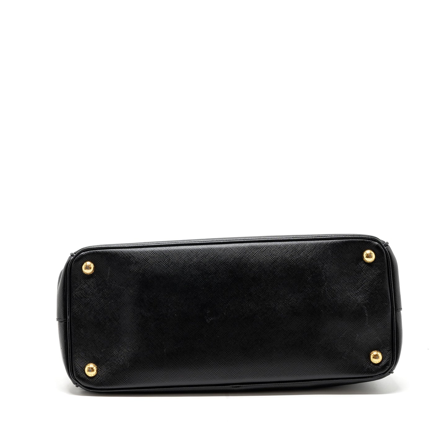 Prada Galleria Saffiano Tote Purse Calfskin Black