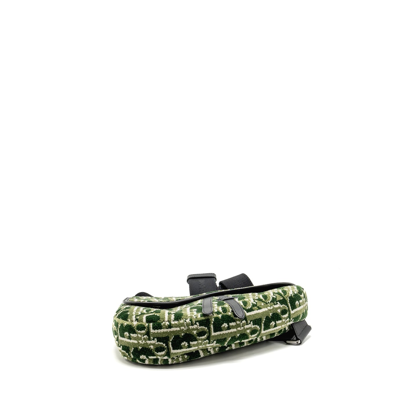 Dior menâs saddle Purse fabric dior oblique green