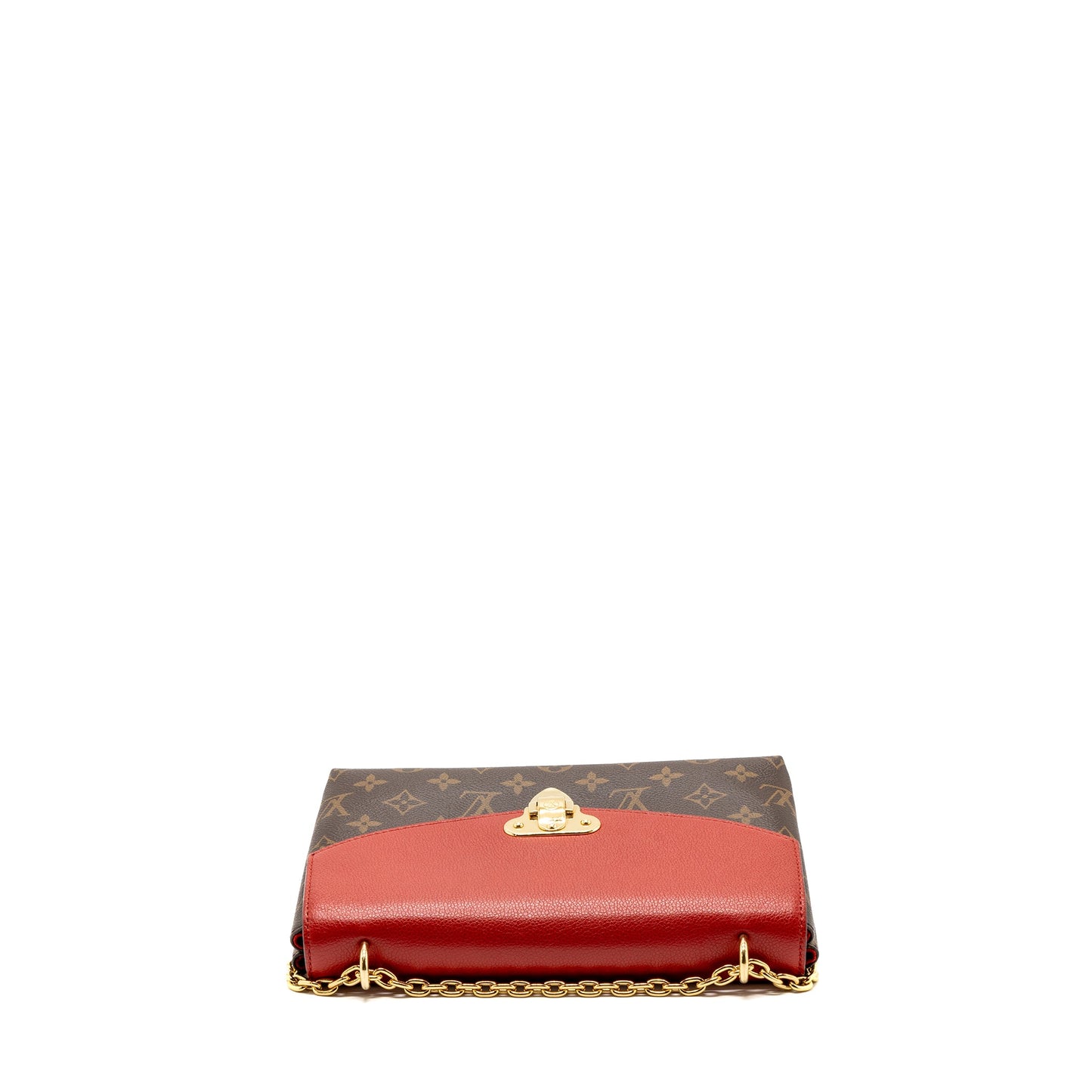 Louis Vuitton Pallas Chain Purse Monogram Canvas/ Leather Cerise
