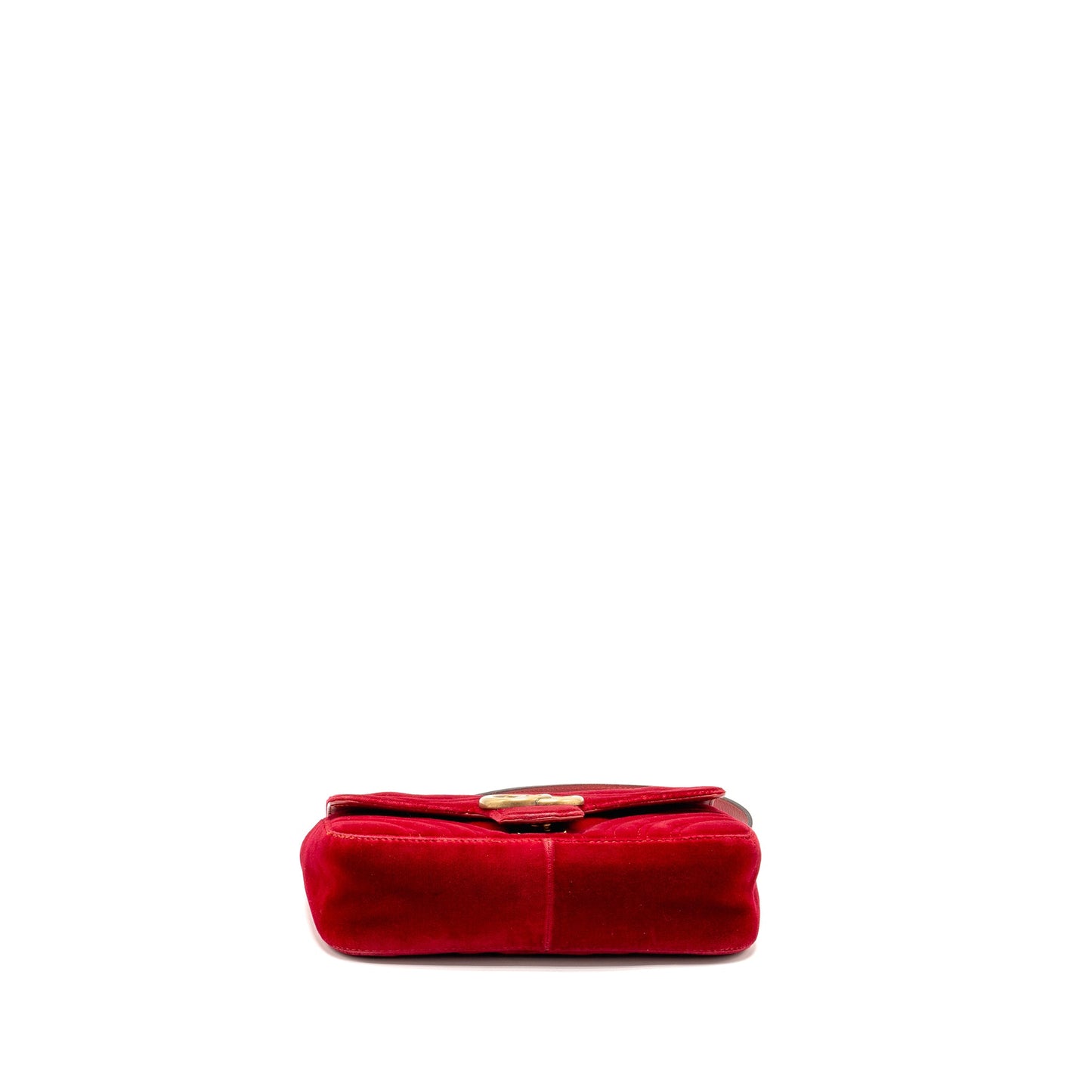 Gucci Small Marmont Purse Velvet Red