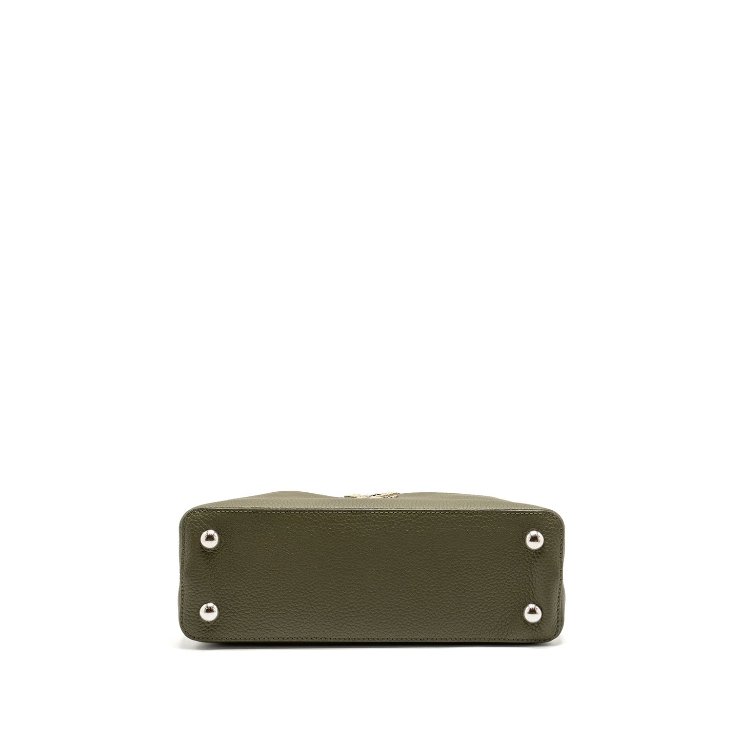 Louis Vuitton Capucines calfskin / python handle multicolor olive greeen / natural