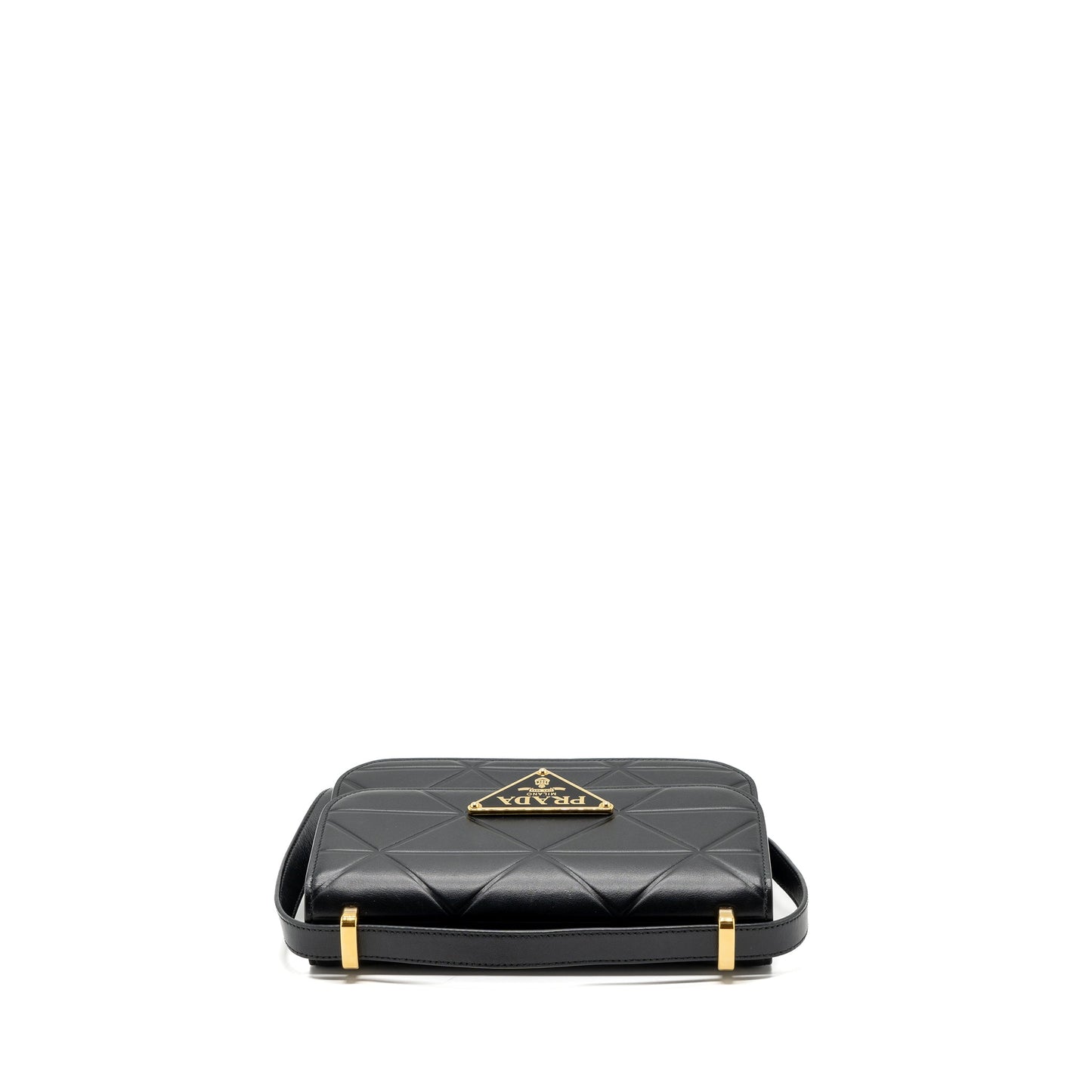 Prada Pattina in Pelle Calfskin Black